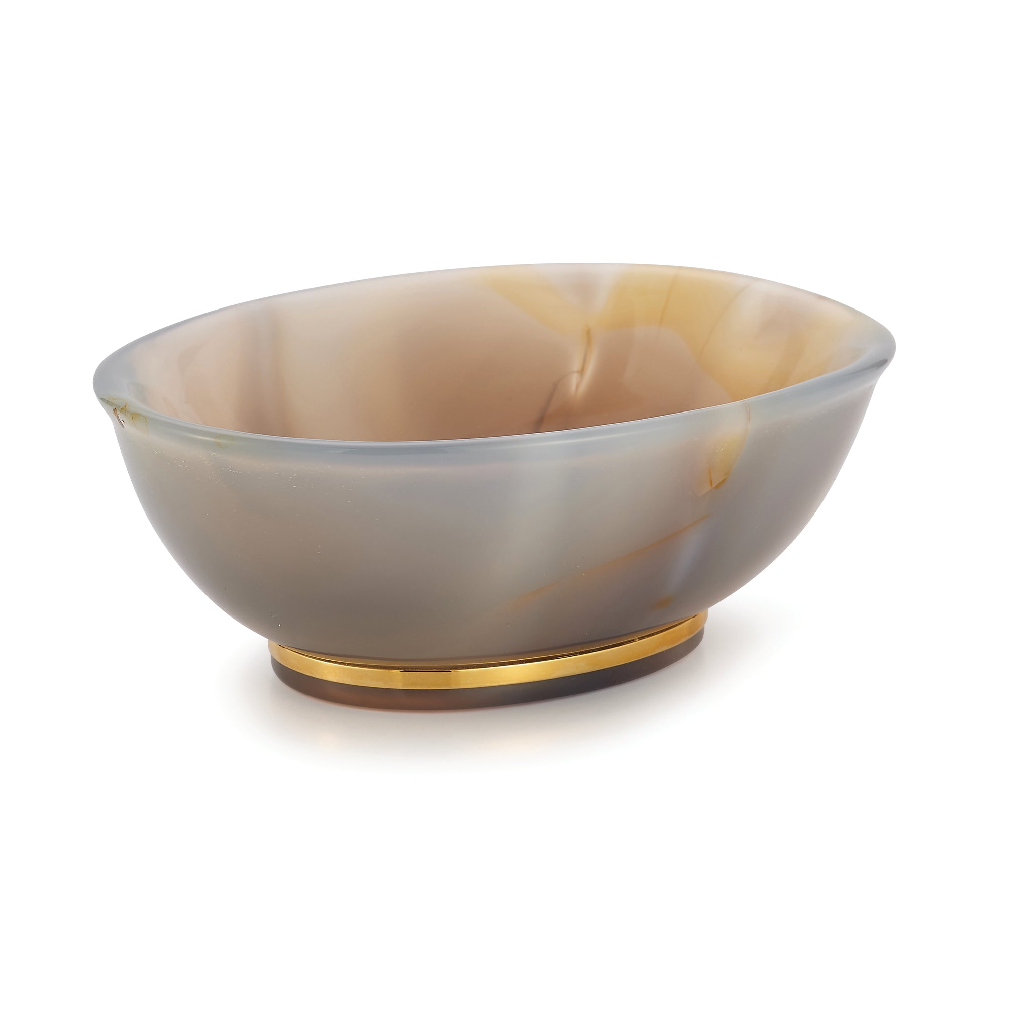 Oval Bowl in Agate
