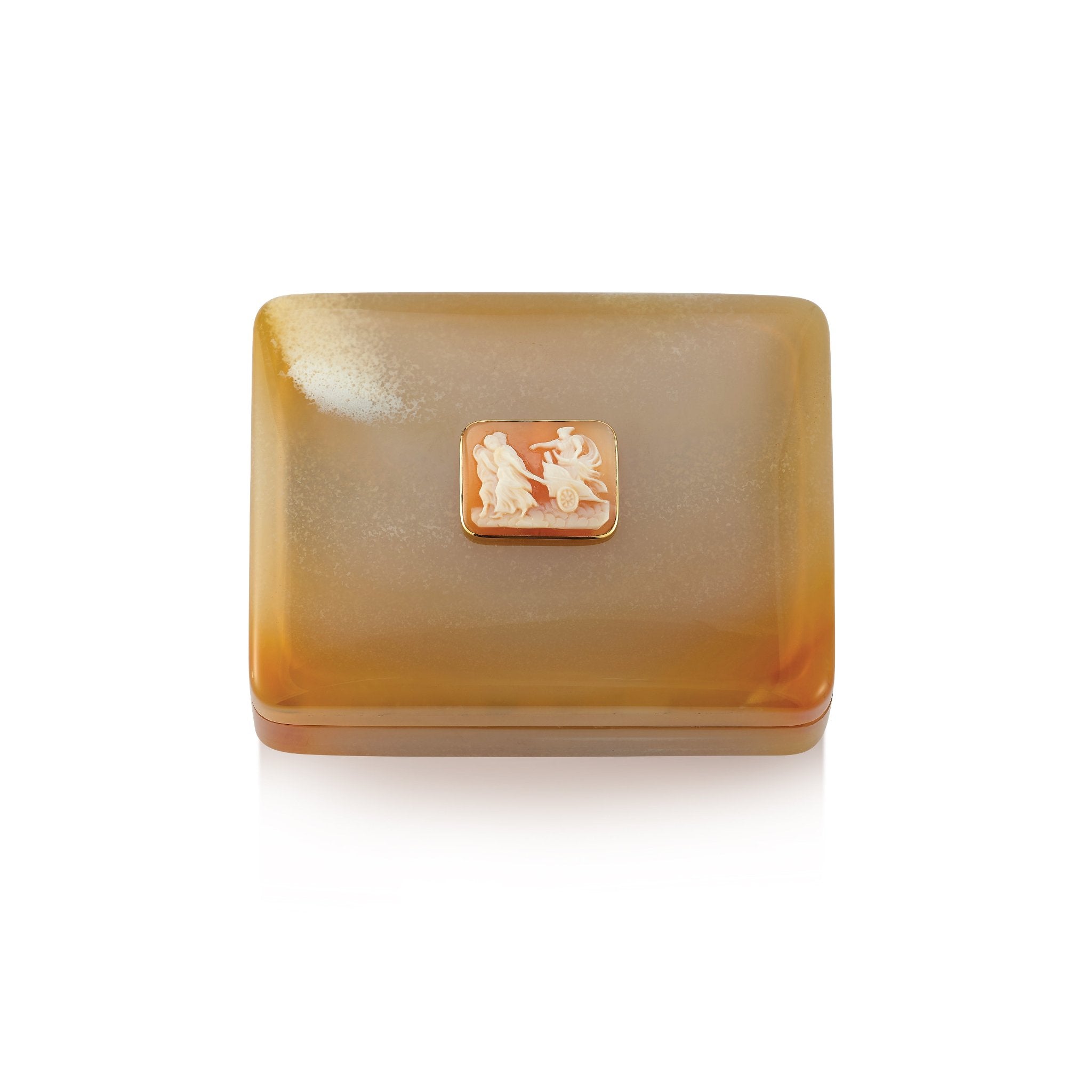 Small Agate with Shell Cameo