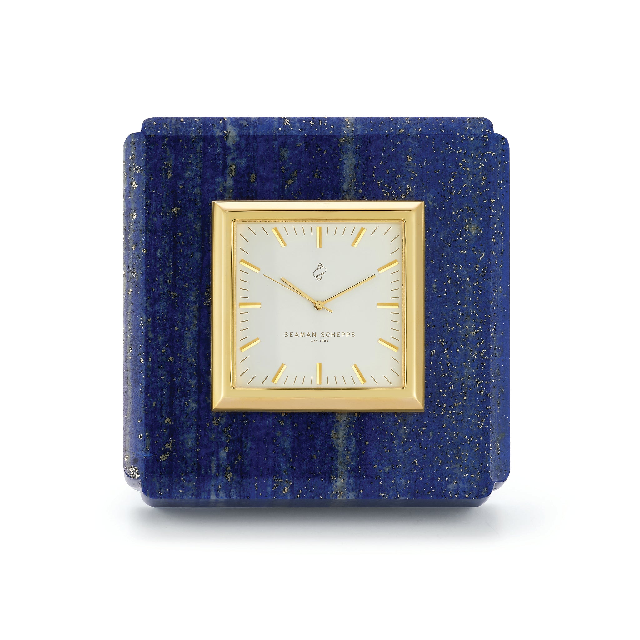 Square Clock in Lapis