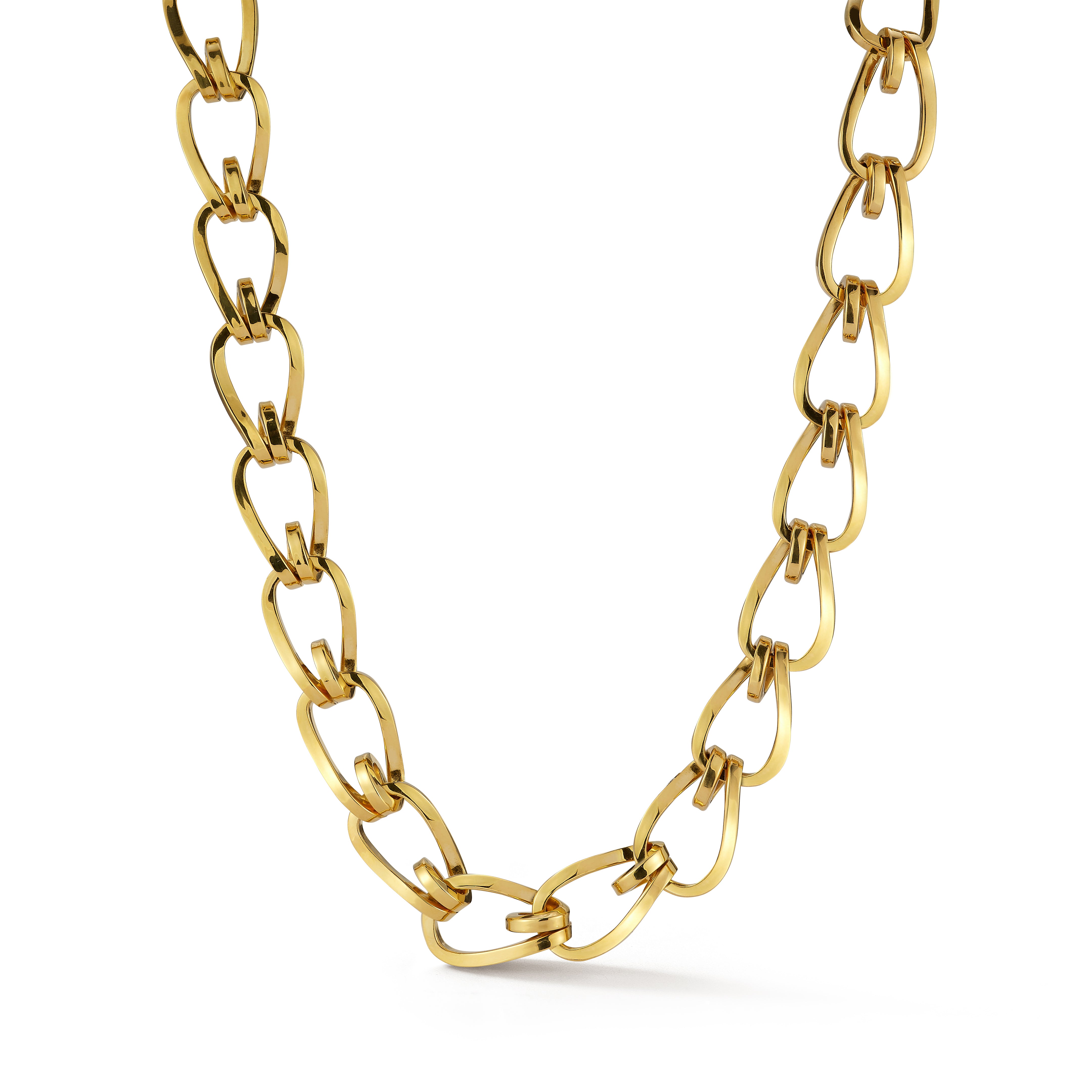 Large Daytona Chain Necklace in Yellow Gold