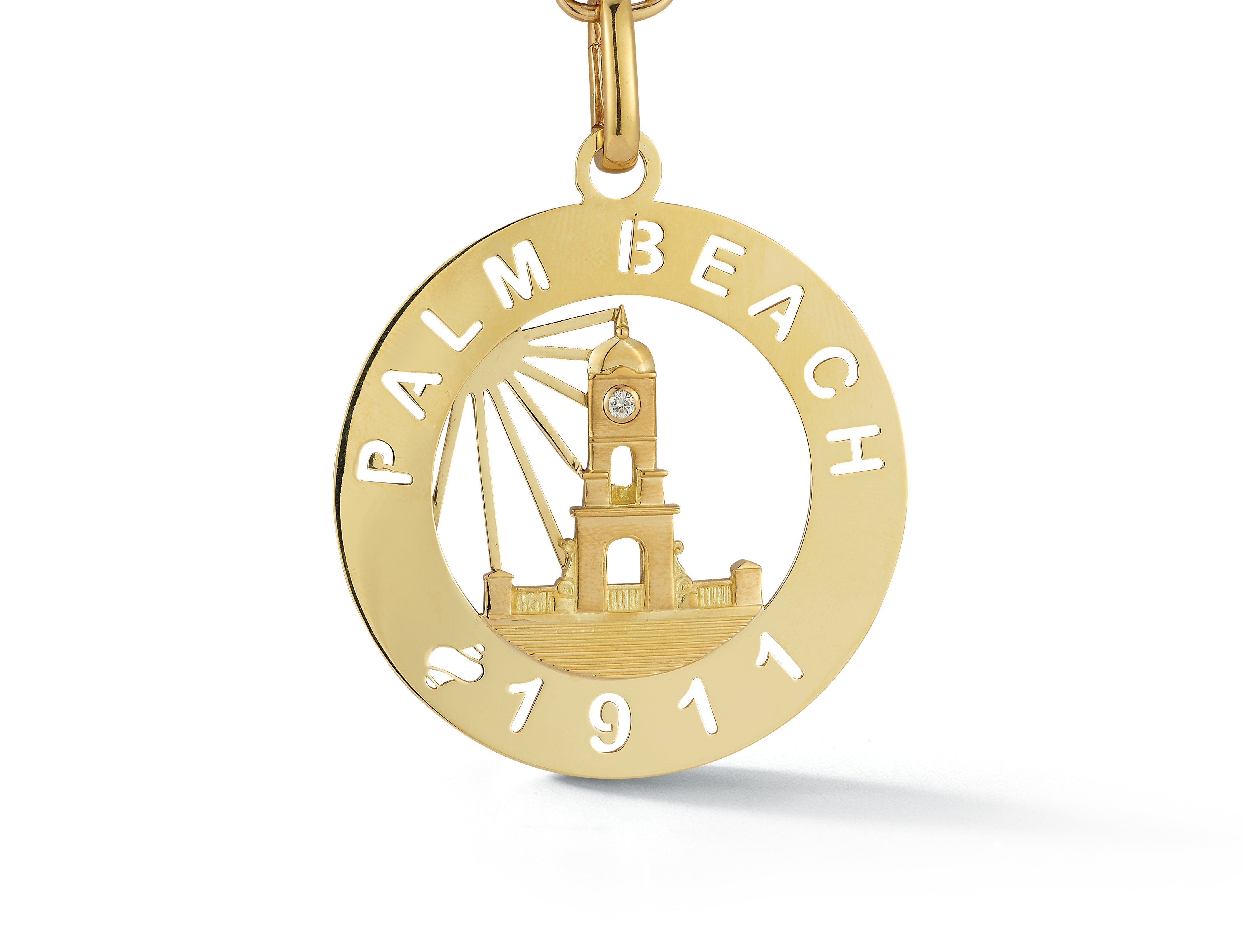 Large Palm Beach Worth Avenue Clock Tower