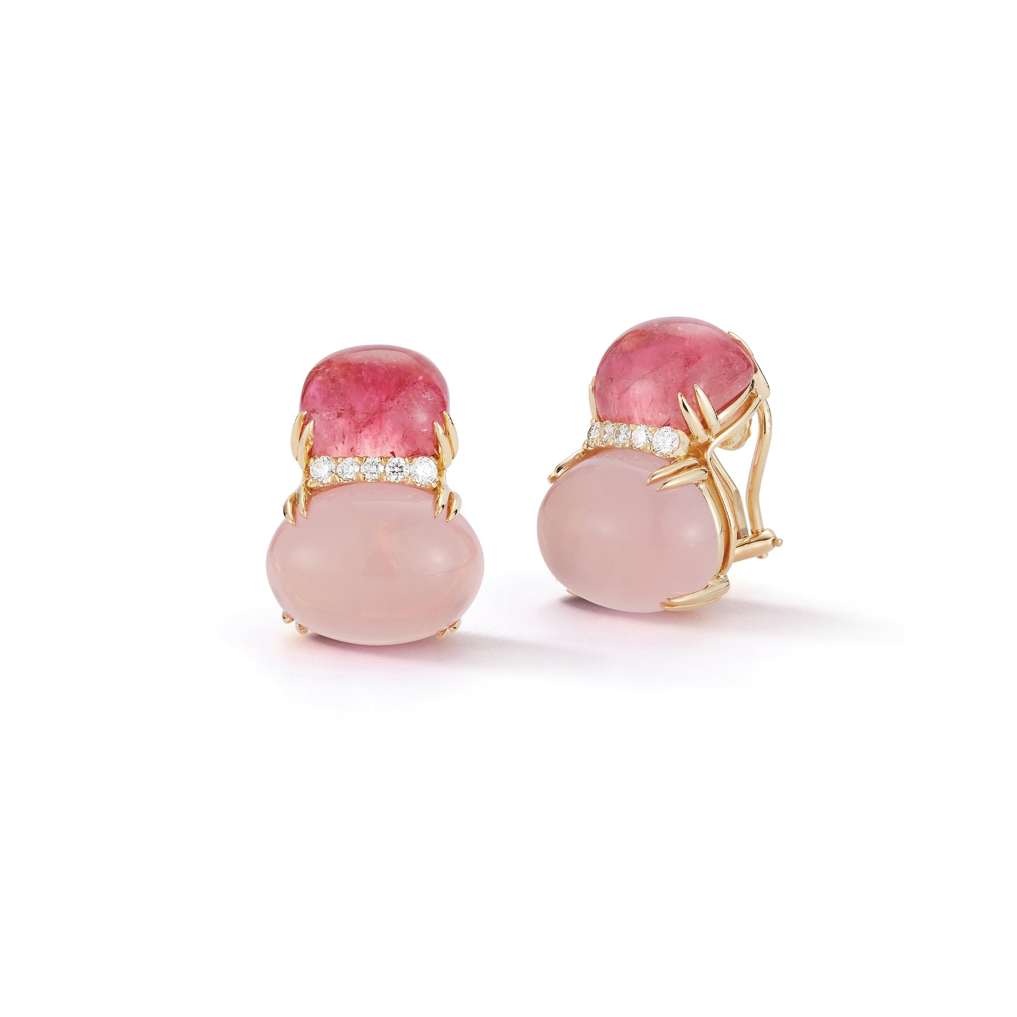 Double Cab Earrings in Pink