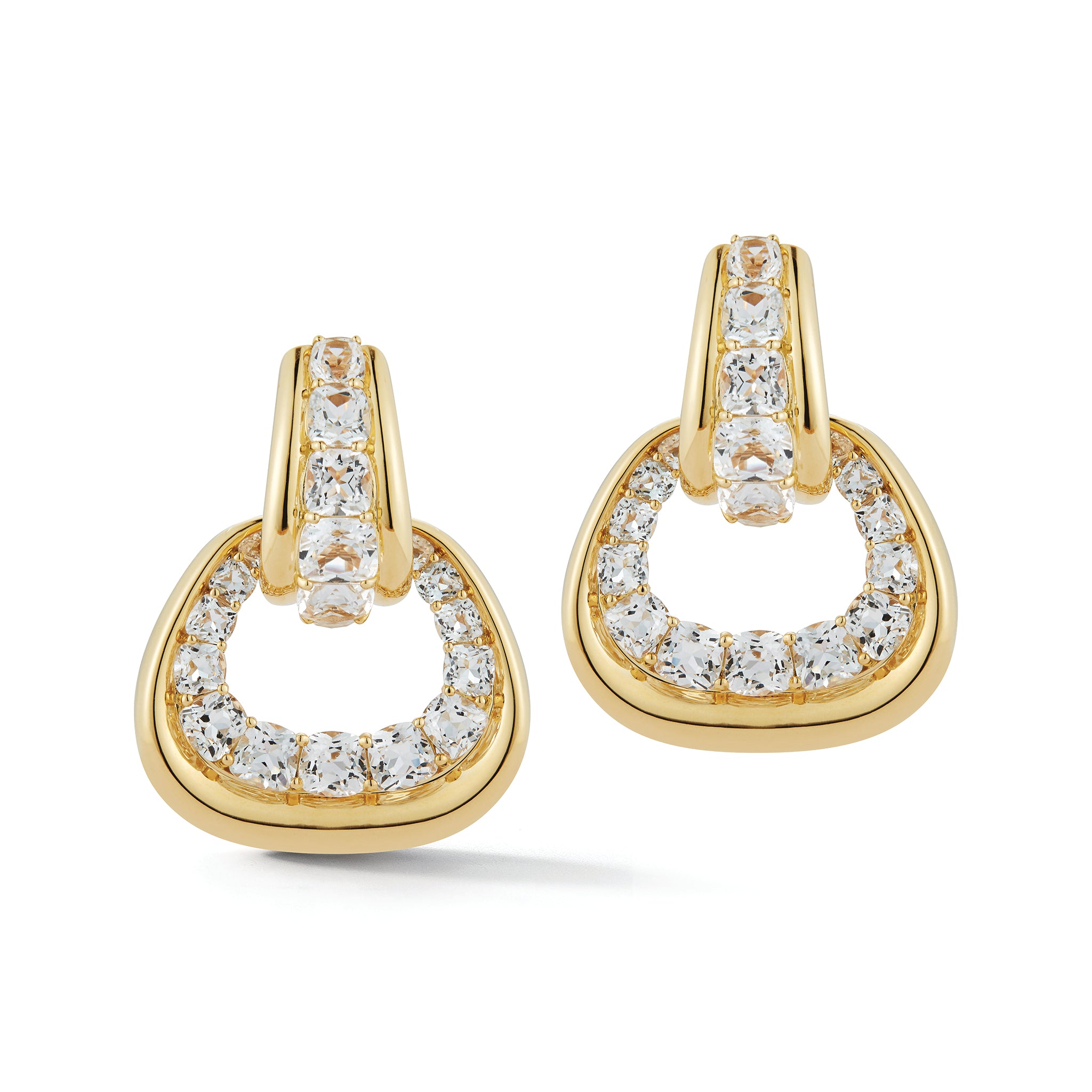 Madison Earrings in White Topaz