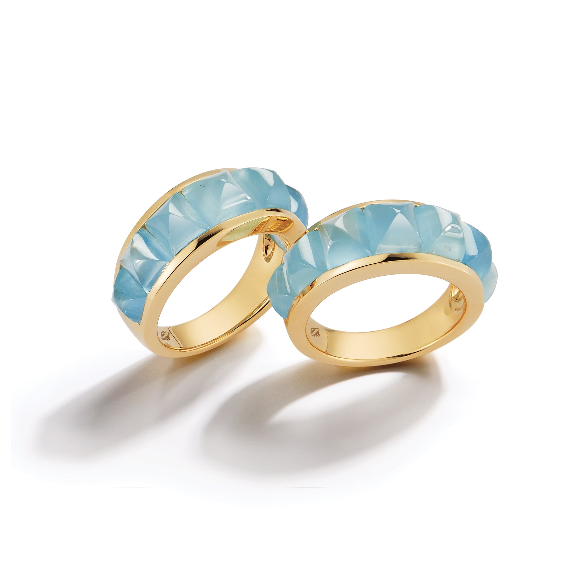Portofino Ring Aquamarine Yellow Gold