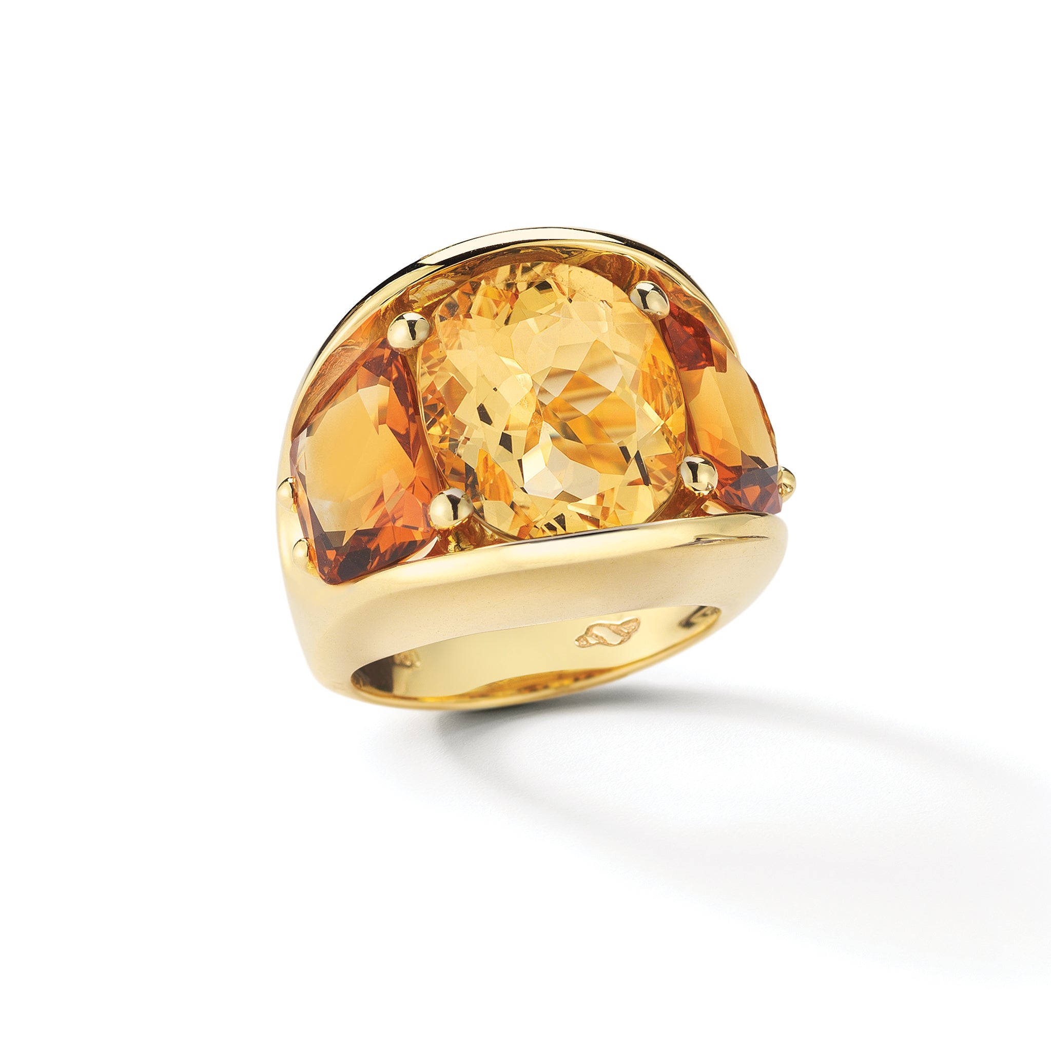 485 ring yellow gold citrine