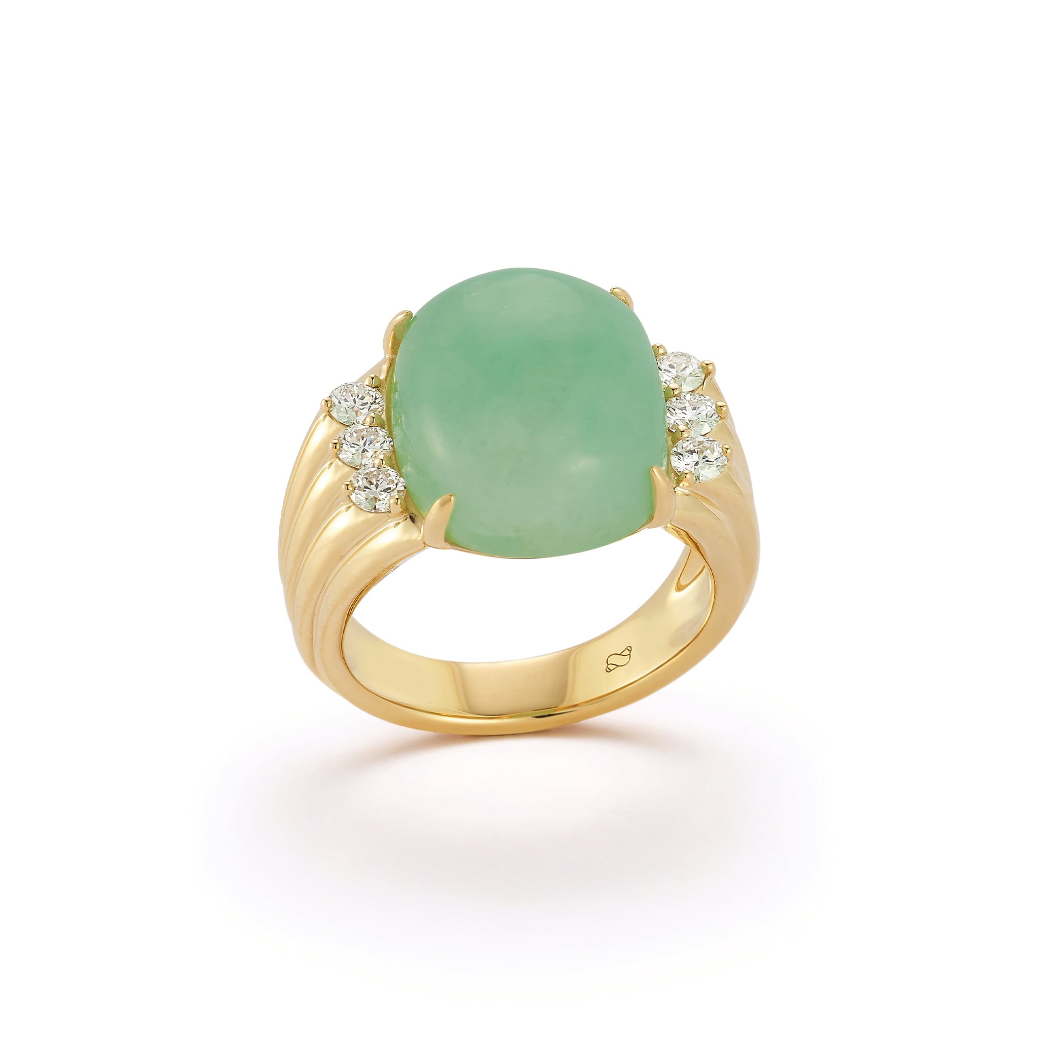 Column Ring in Jade