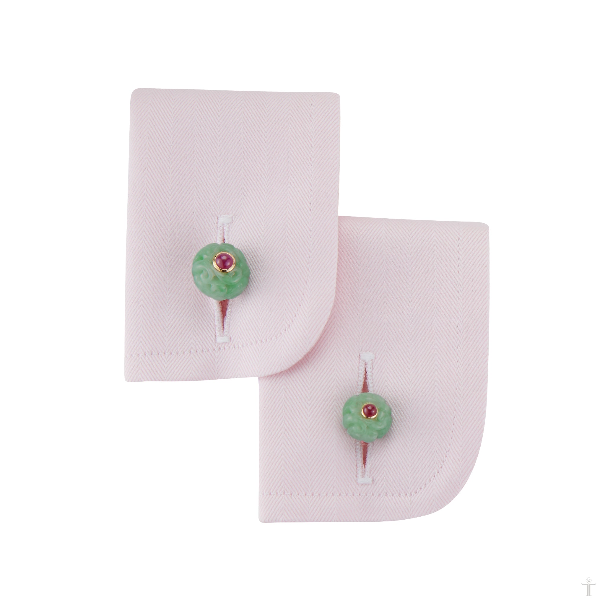 Canton Cufflinks in Jade