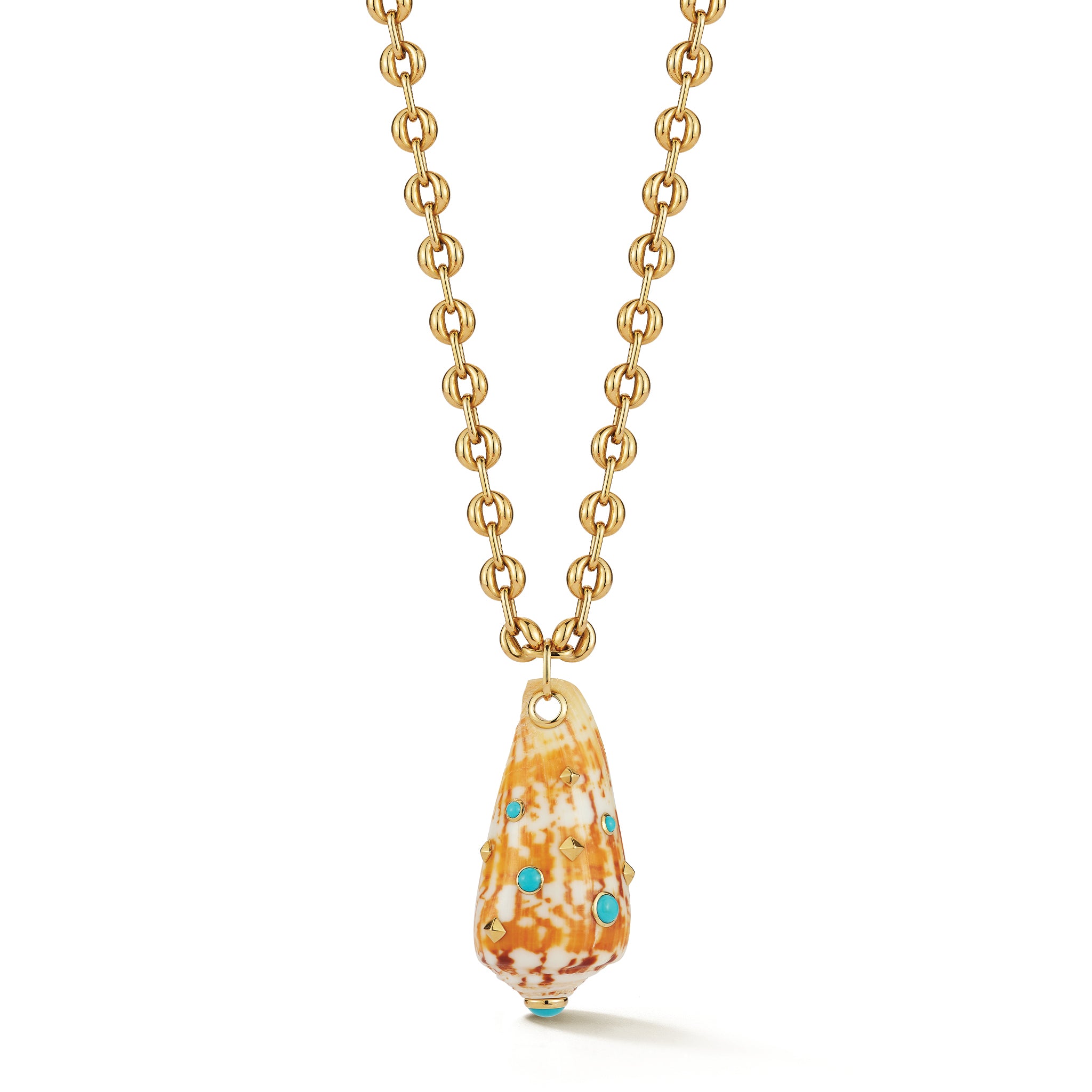 General Cone Pendant with Turquoise