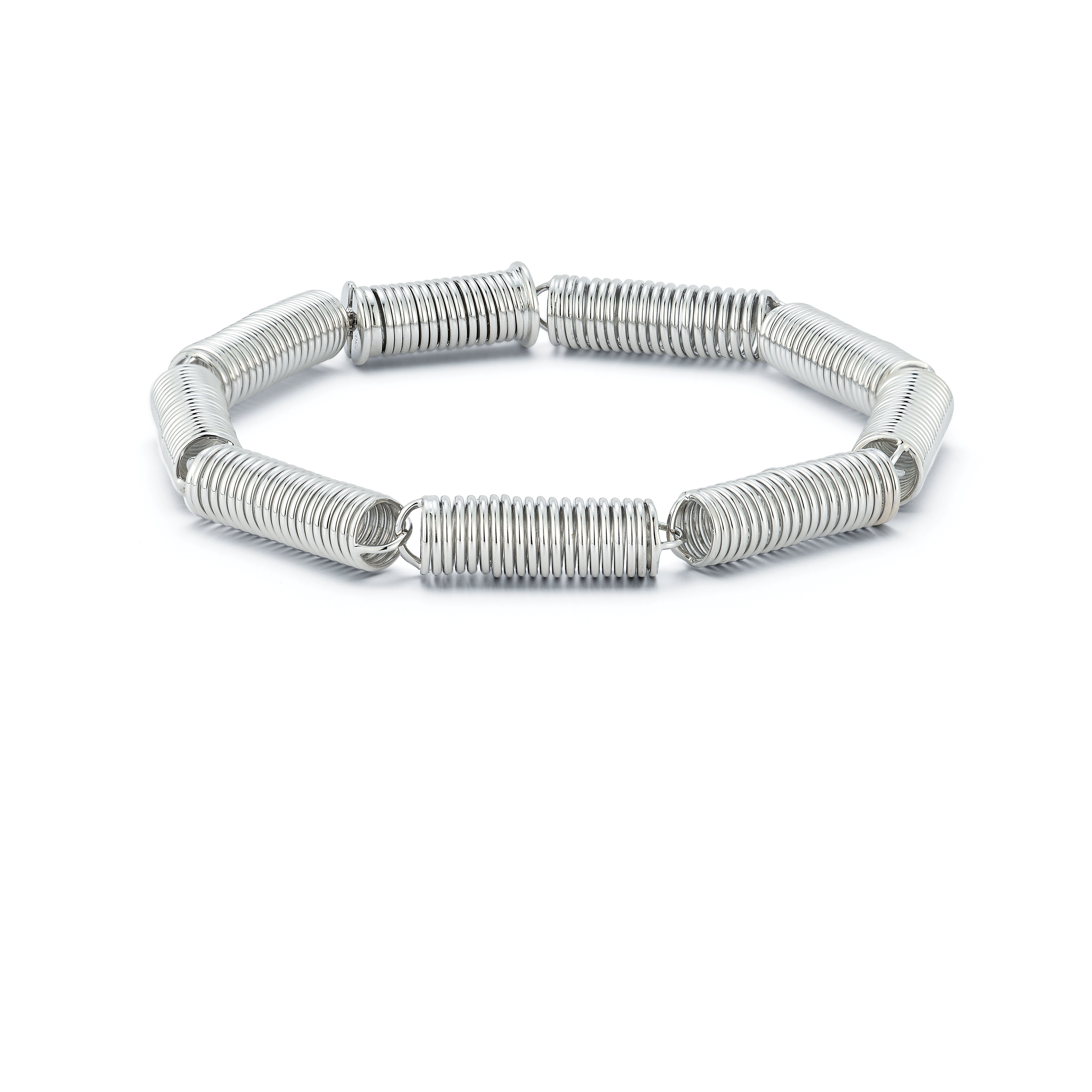 Large White Gold Verona Bracelet