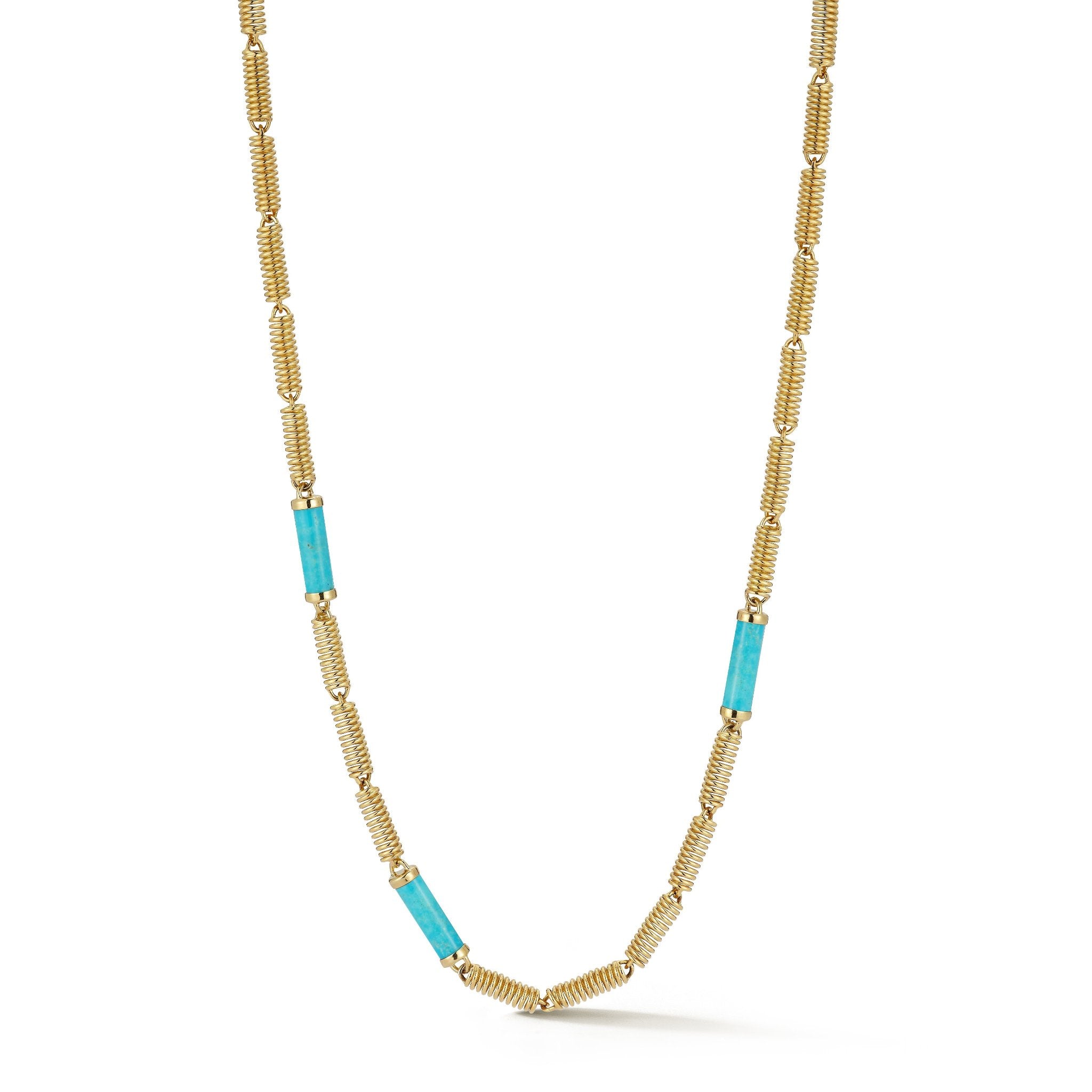 verona chain yellow gold turquoise