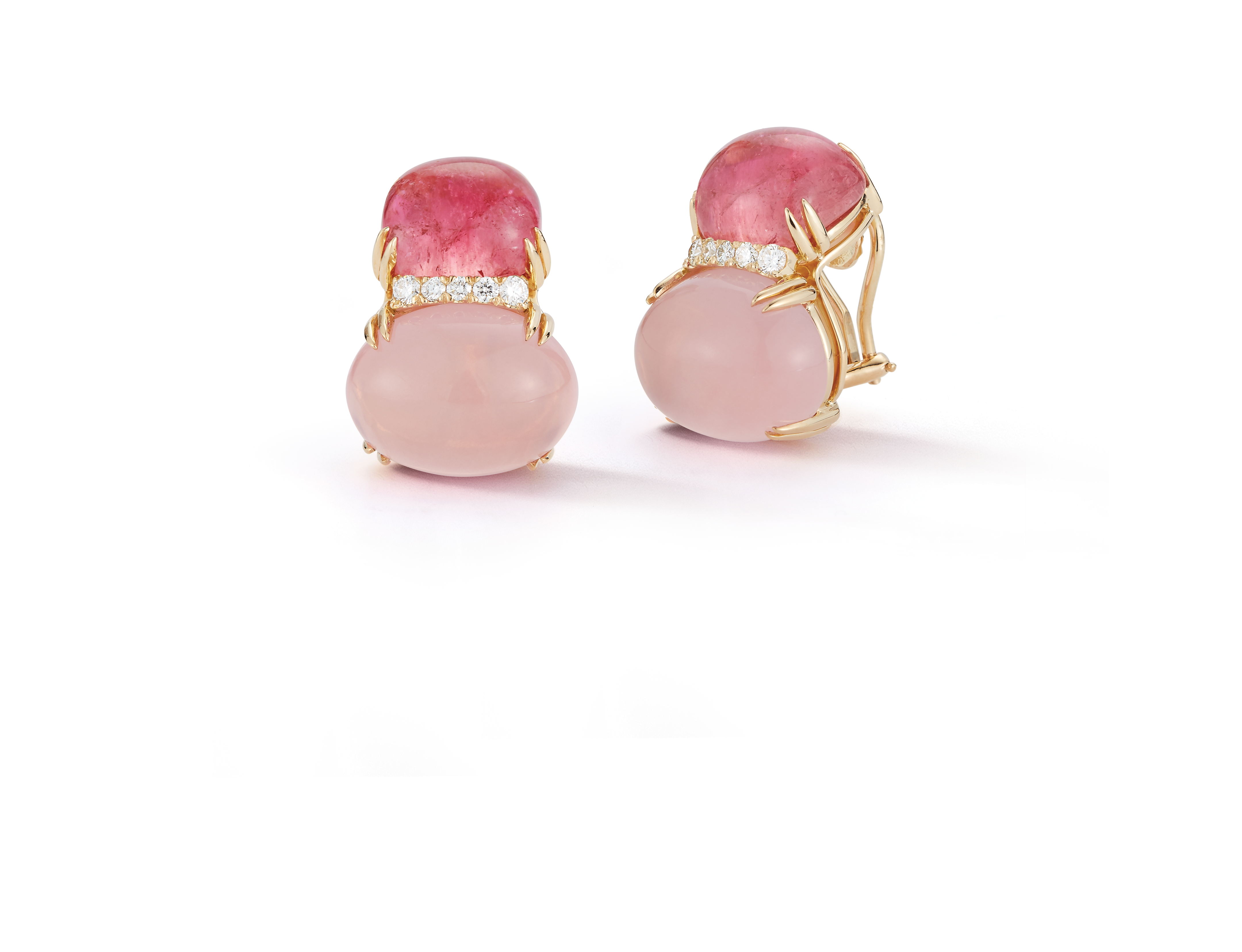 Double Cab Earrings in Pink