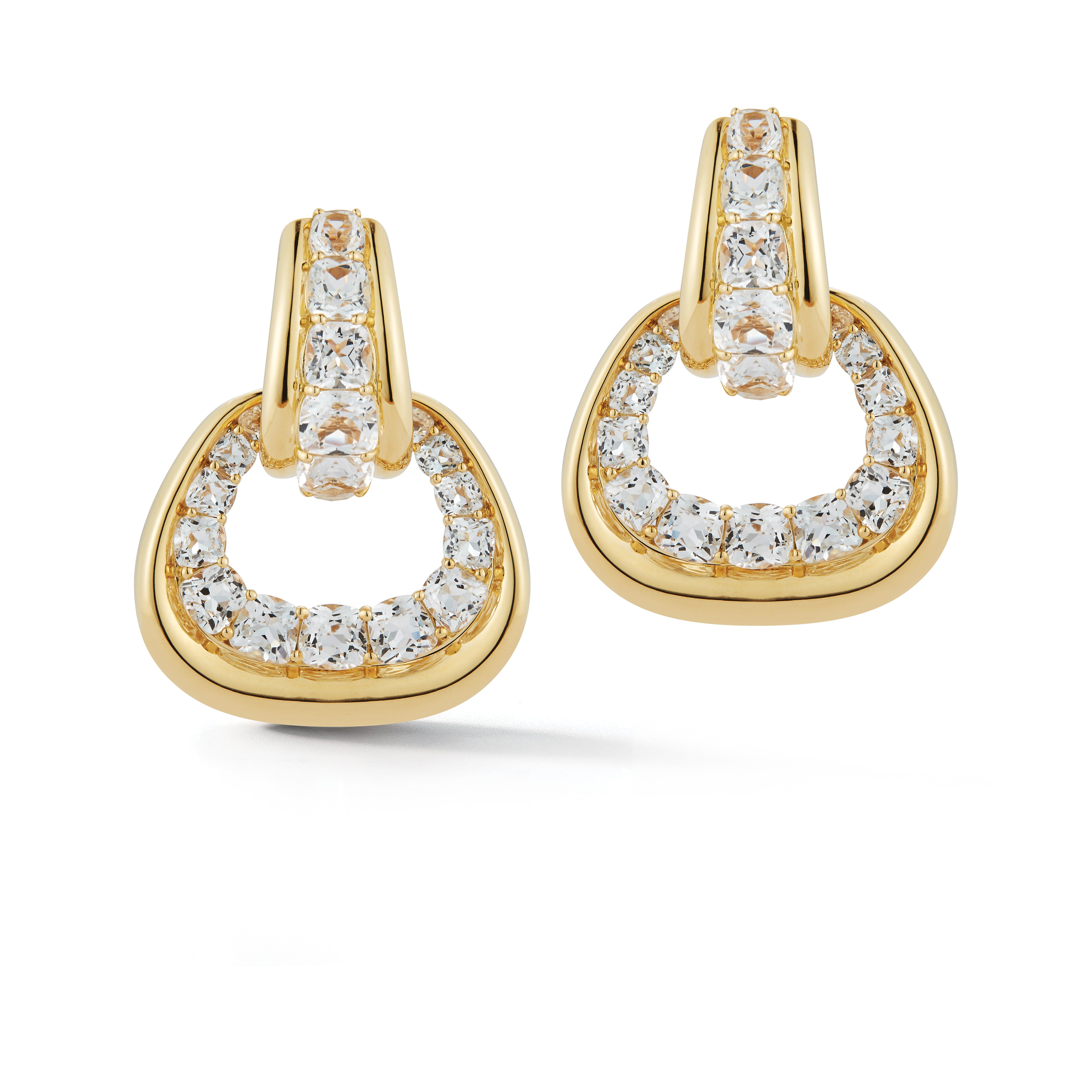 Madison Earrings in White Topaz