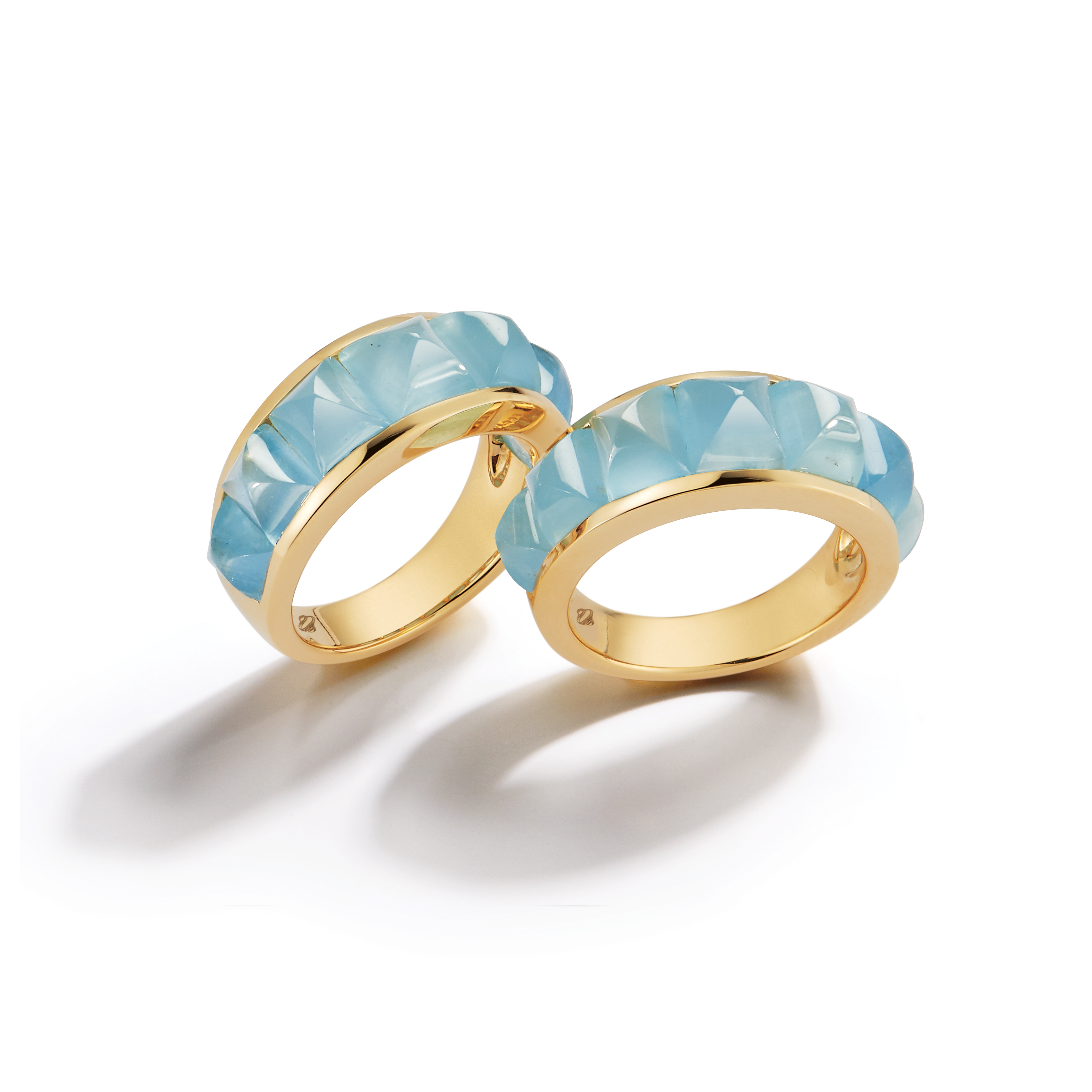 Portofino Rings in Aquamarine