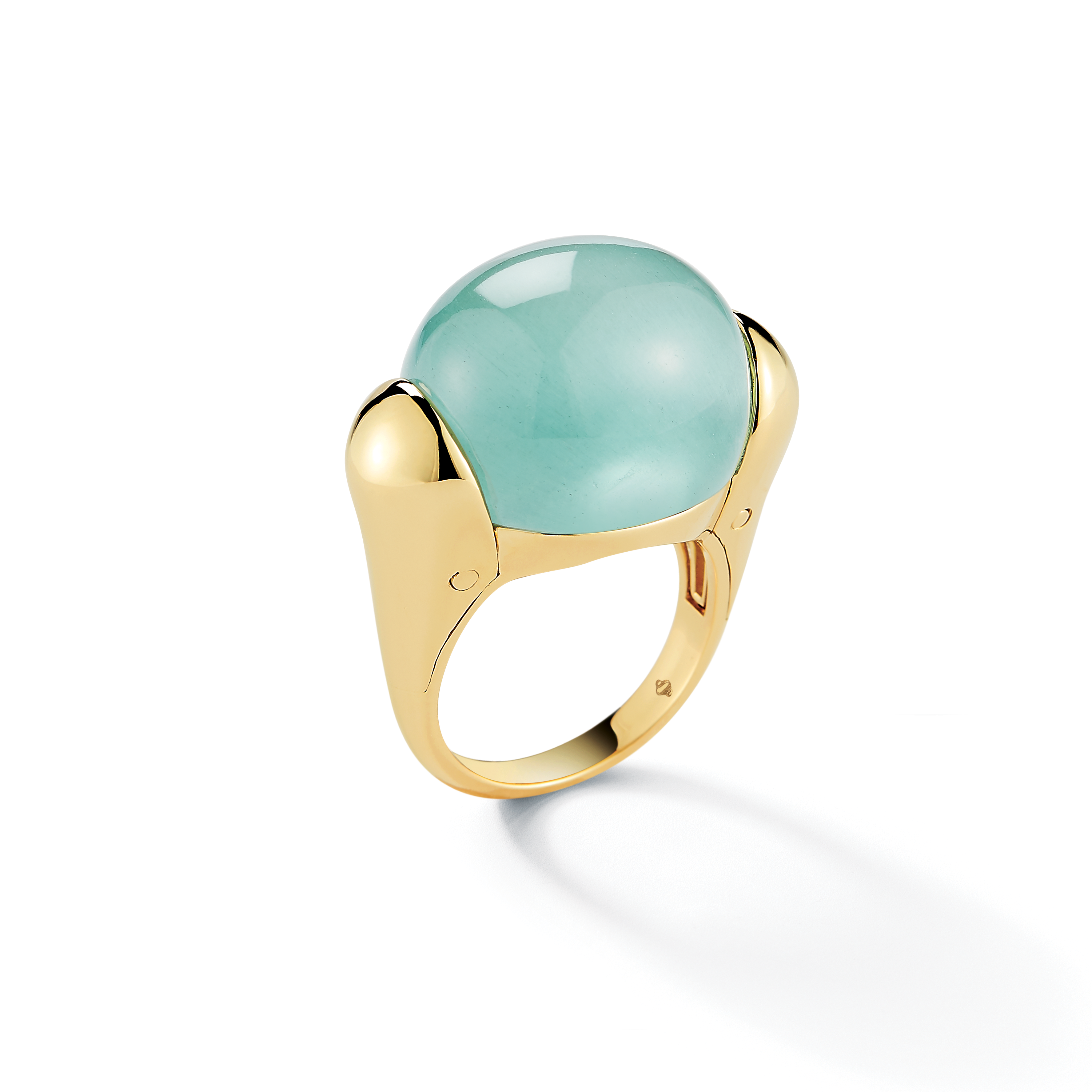 Golf Ball Ring in Aquamarine