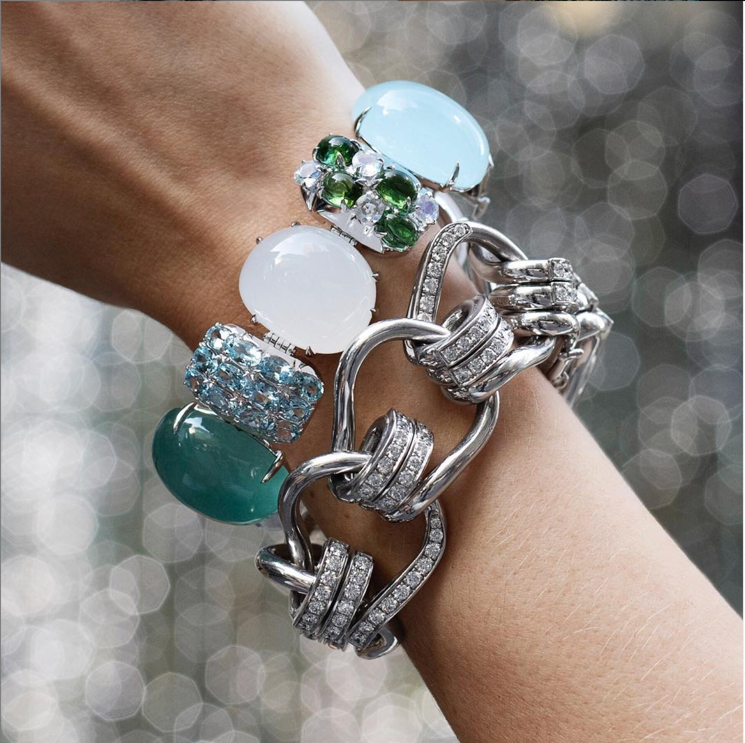 Rio Bracelet in Blue Multi Stone