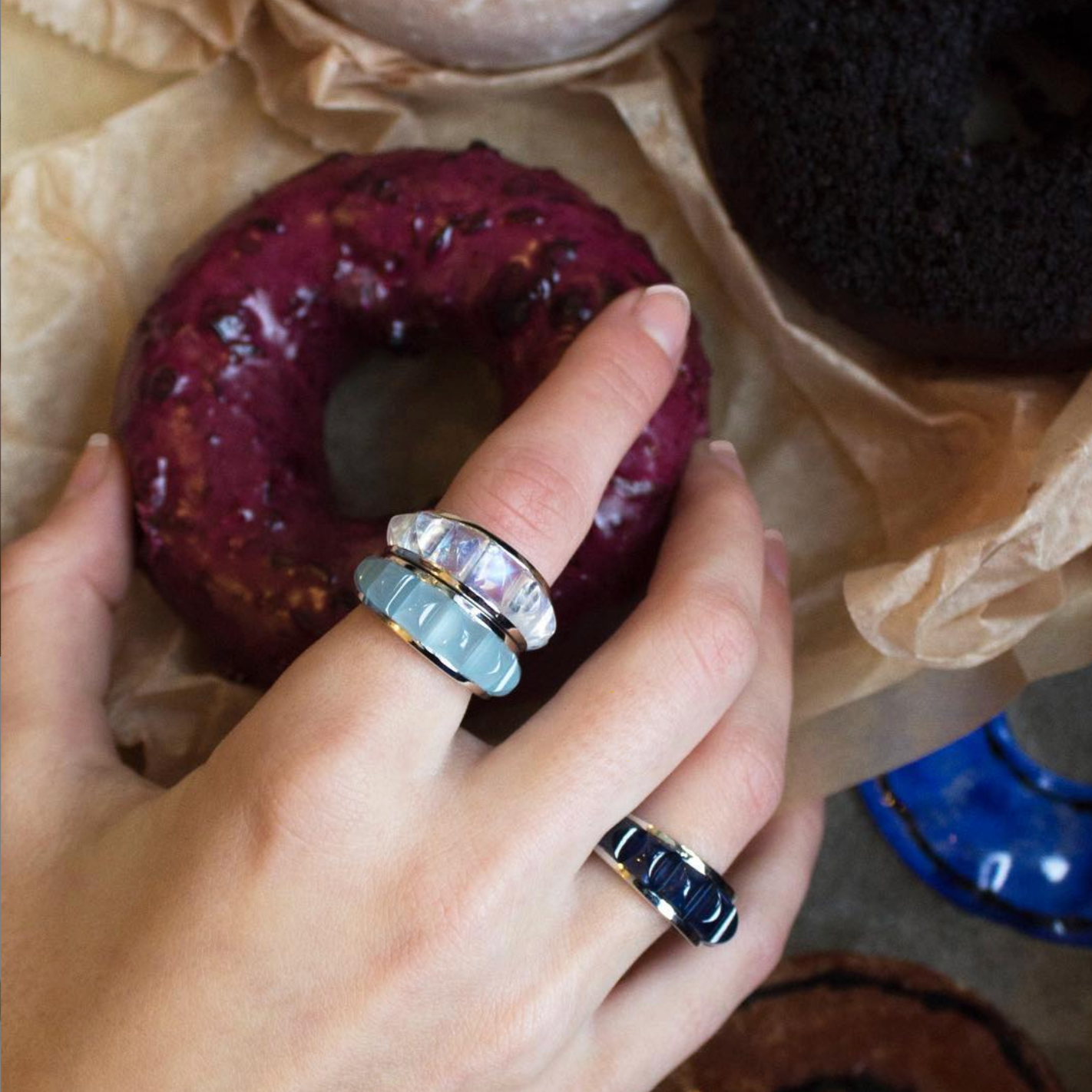 Portofino Rings in Sapphire
