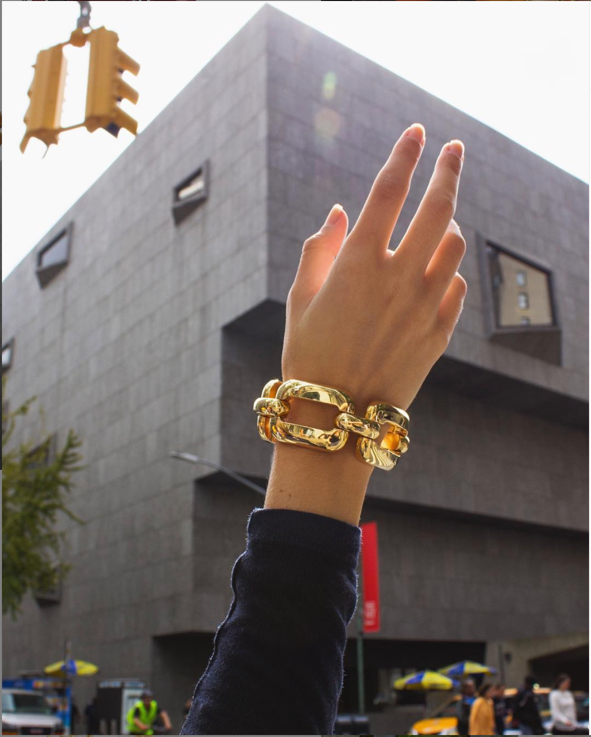 Four Link Bracelet in Yellow Gold