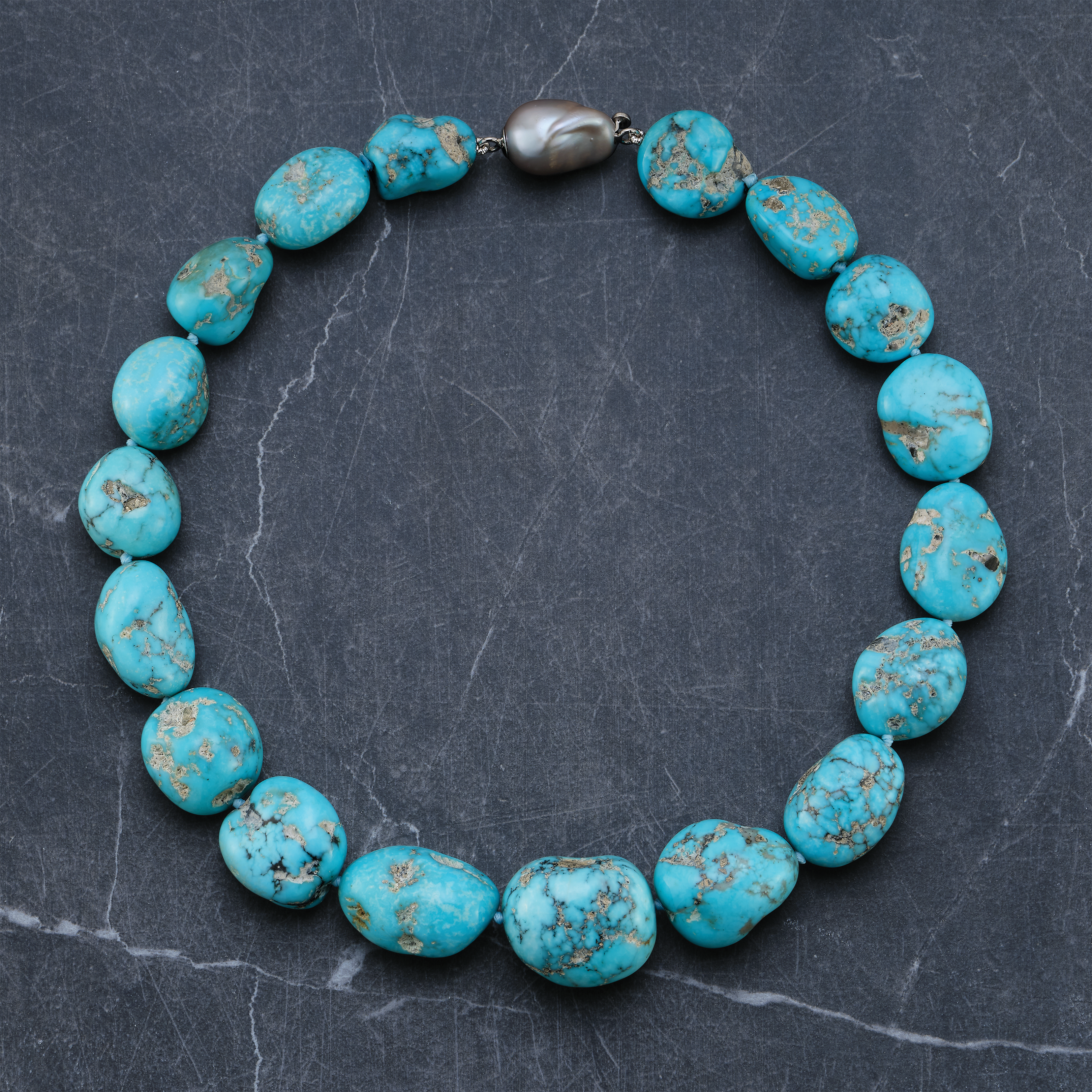 Turquoise Nugget Necklace