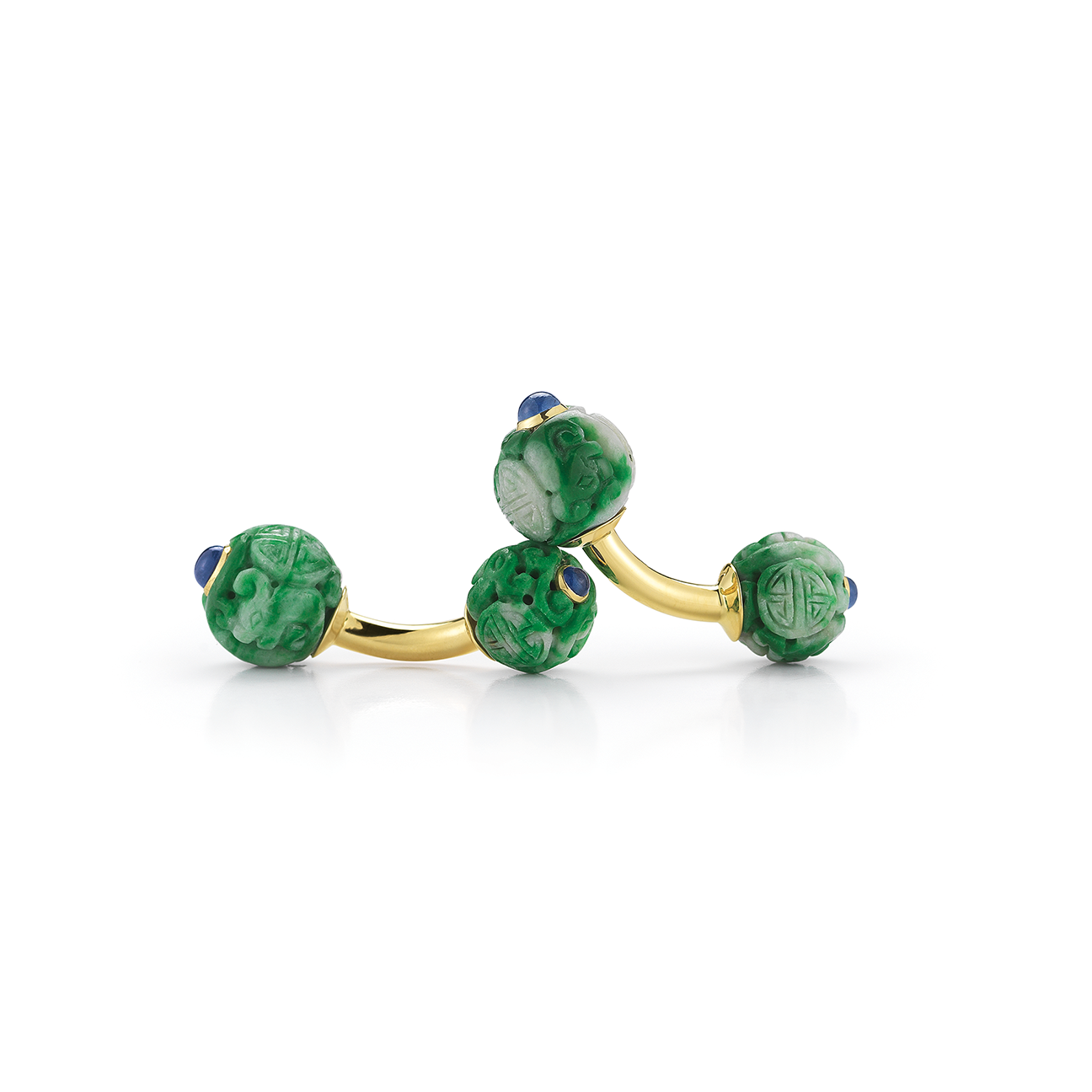 Canton Cufflinks in Jade