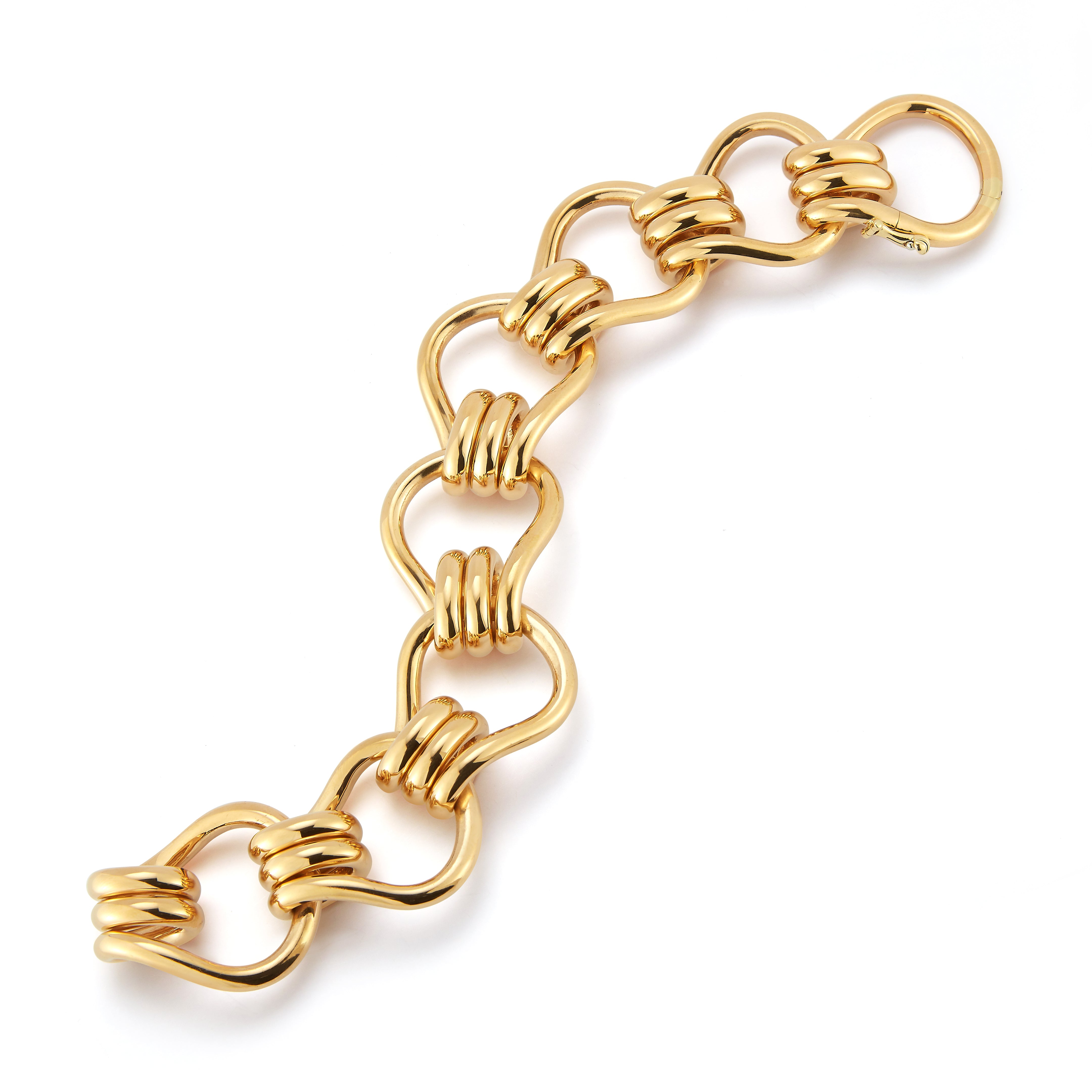 Mousetrap Bracelet in Yellow Gold
