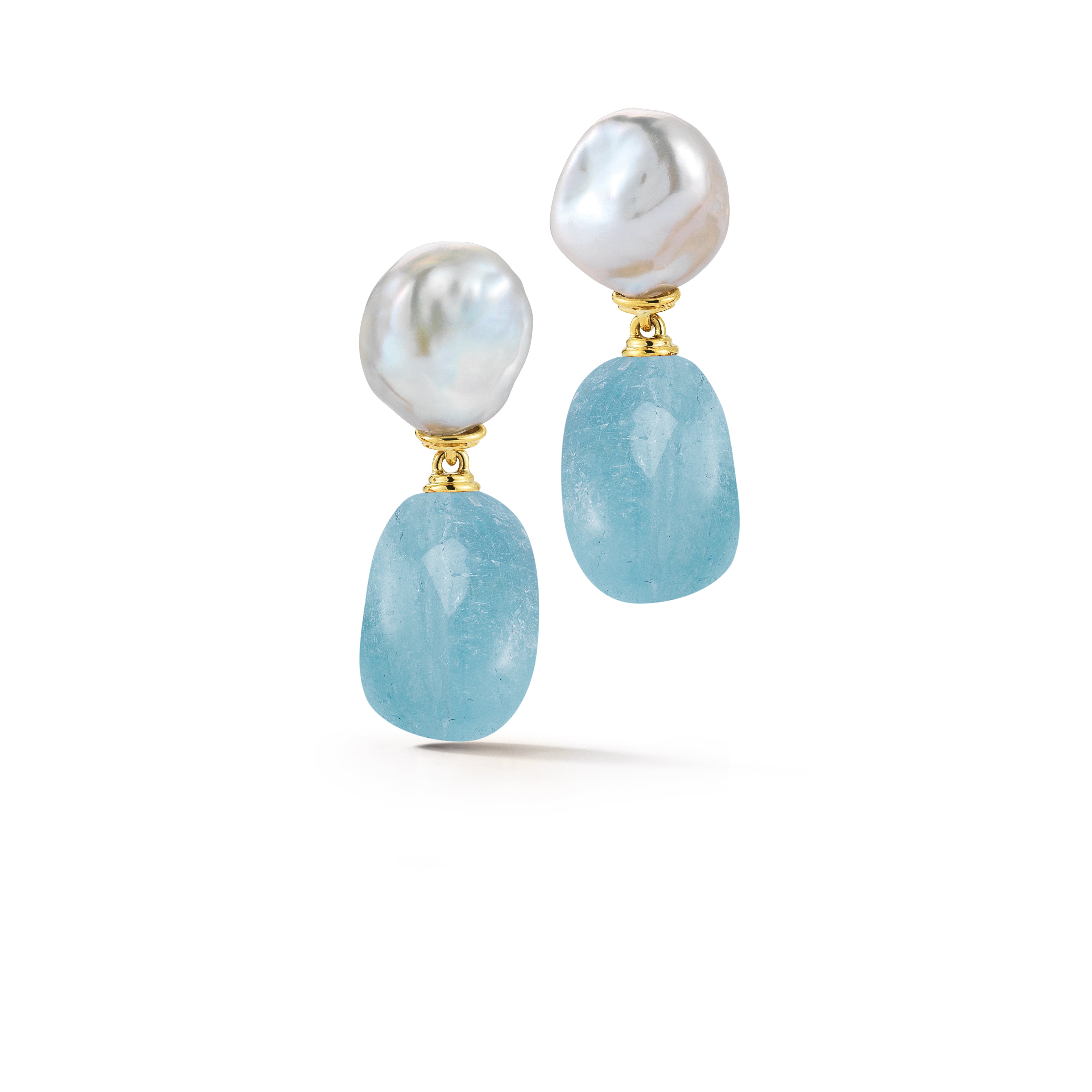 Seville Drop Earrings in Blue Topaz