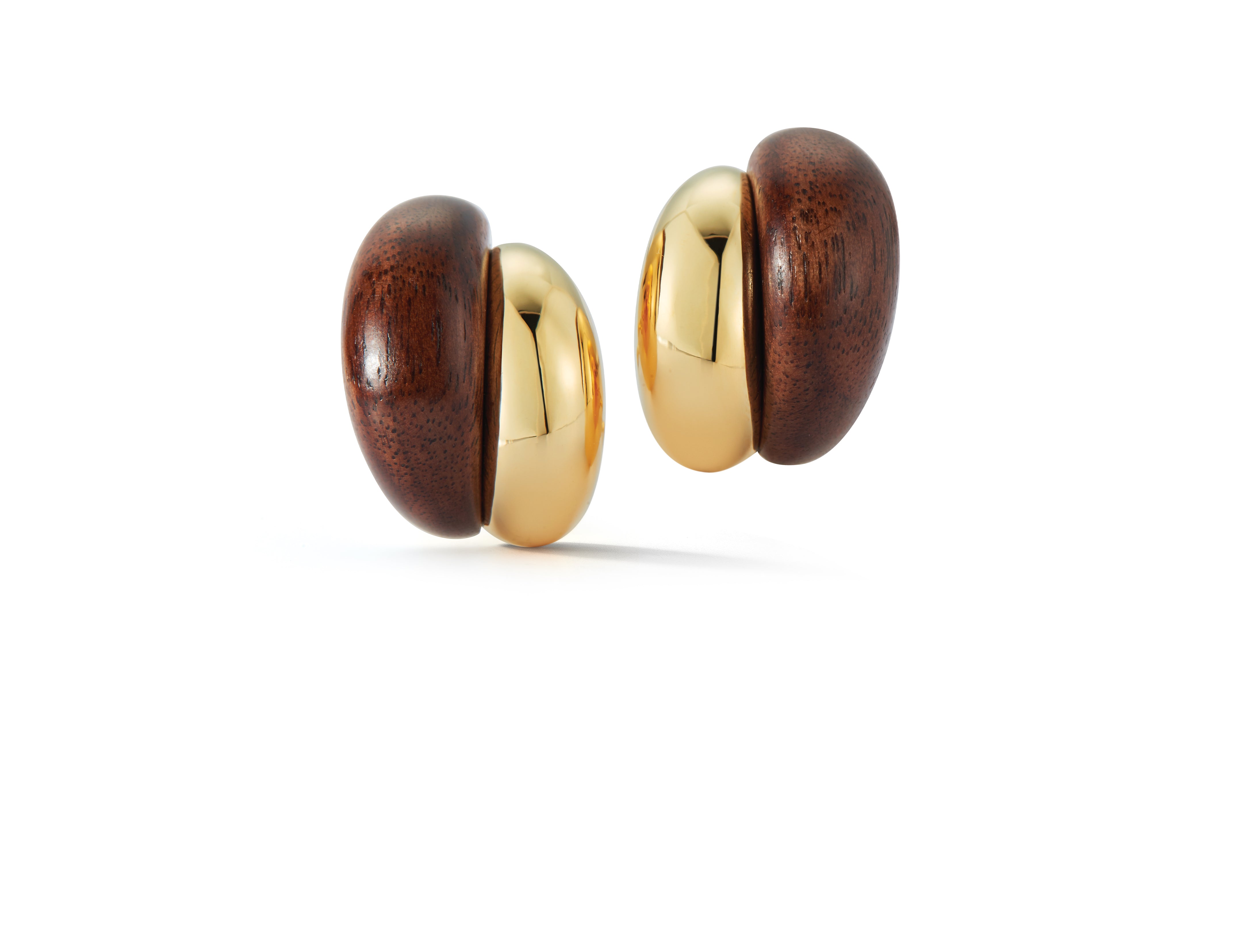 Silhouette Earrings in Wood
