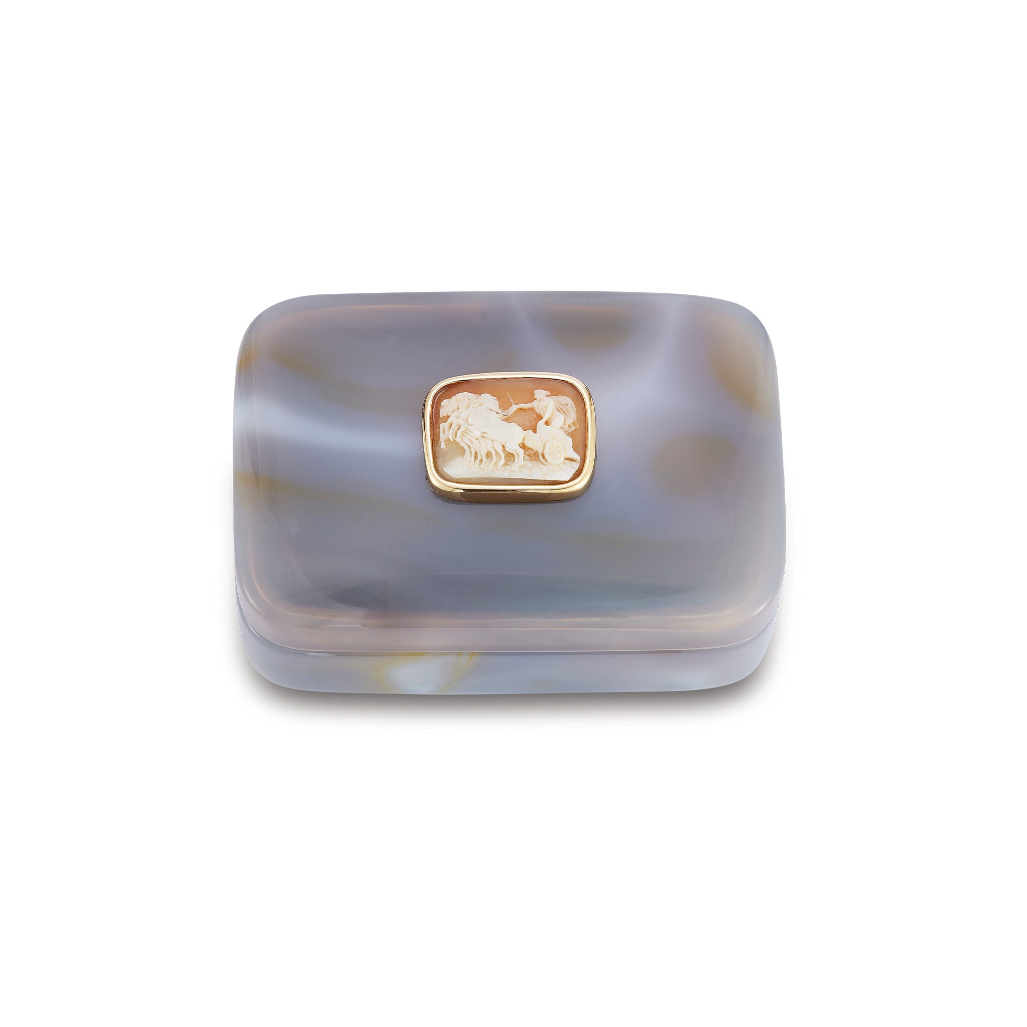 Small Agate with Shell Cameo