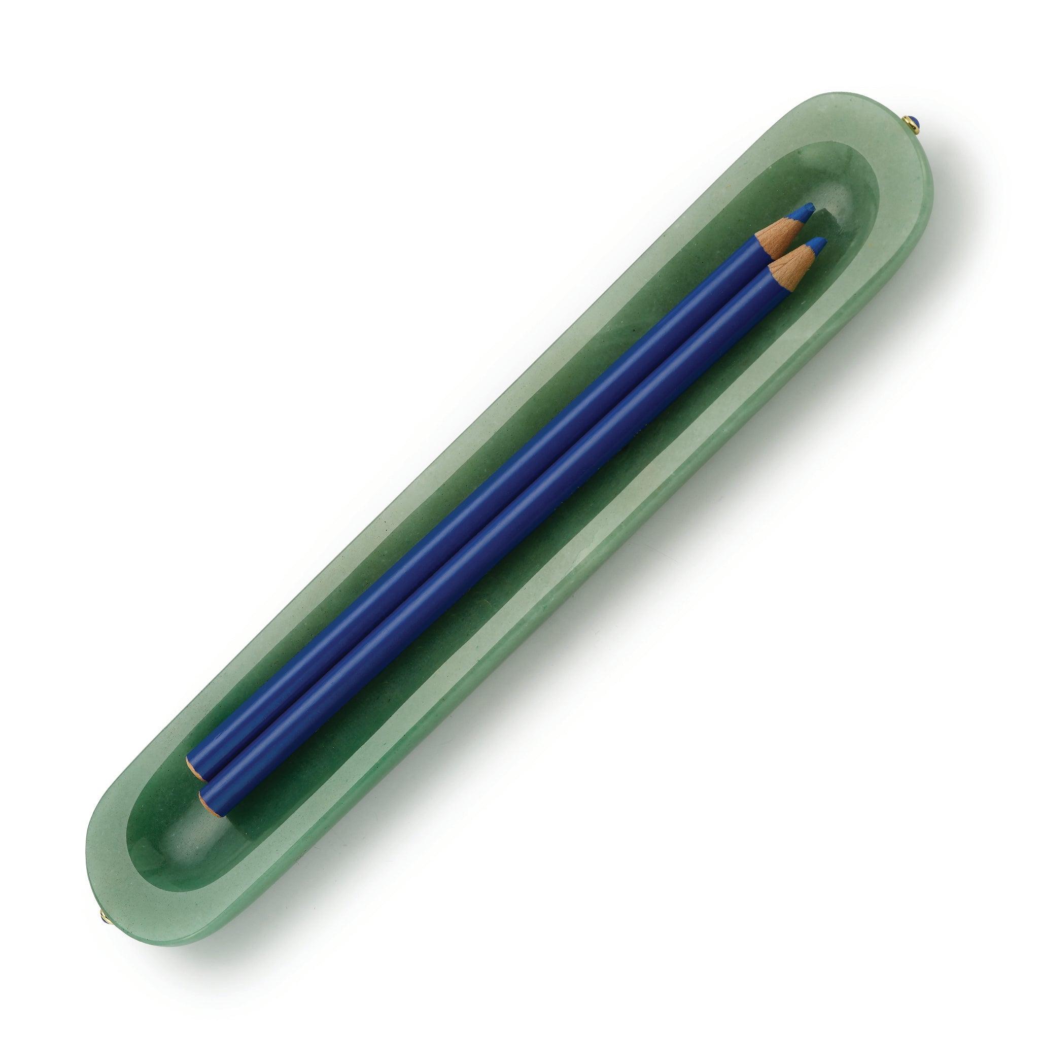 Pen Tray in Green Aventurine