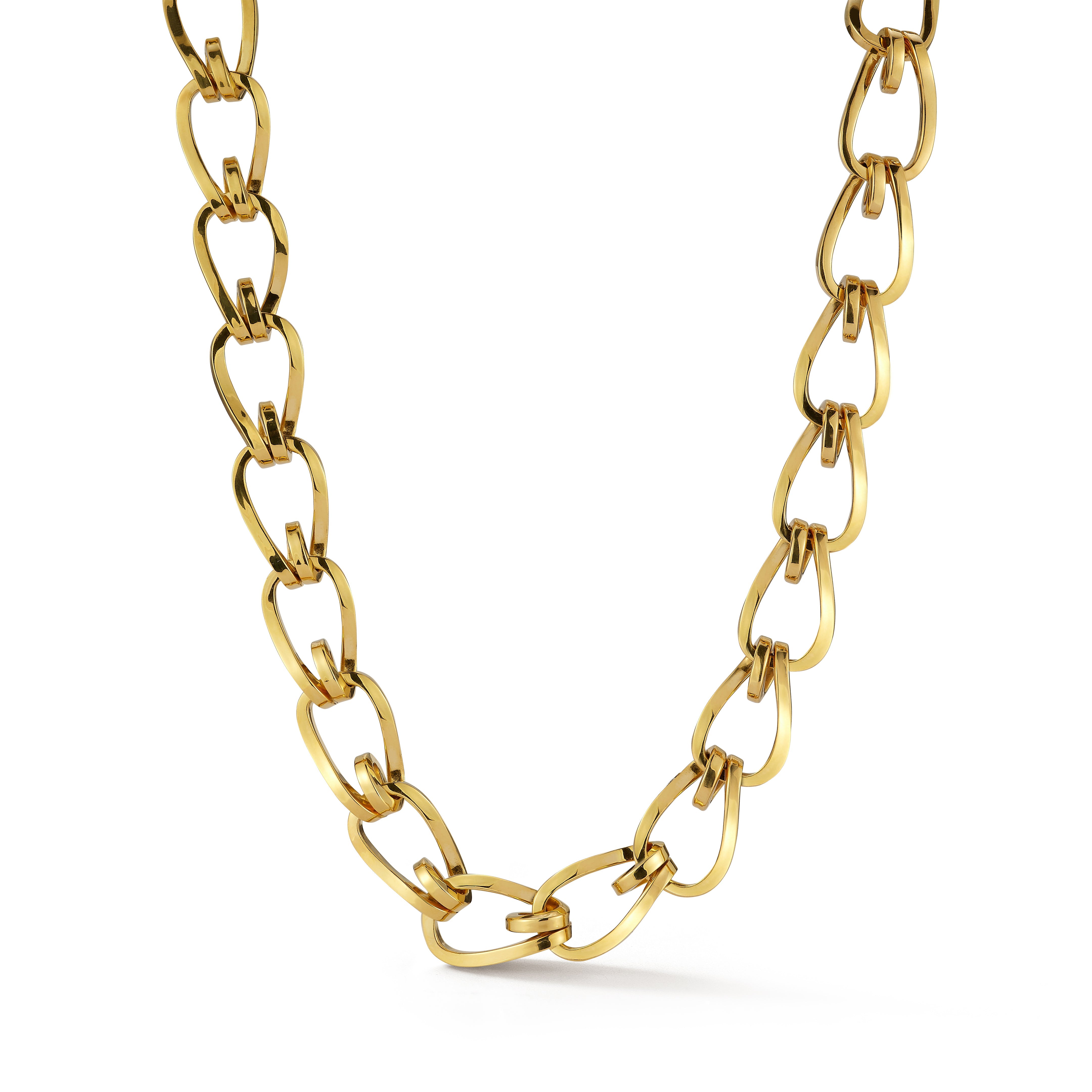 Large Daytona Chain Necklace in Yellow Gold