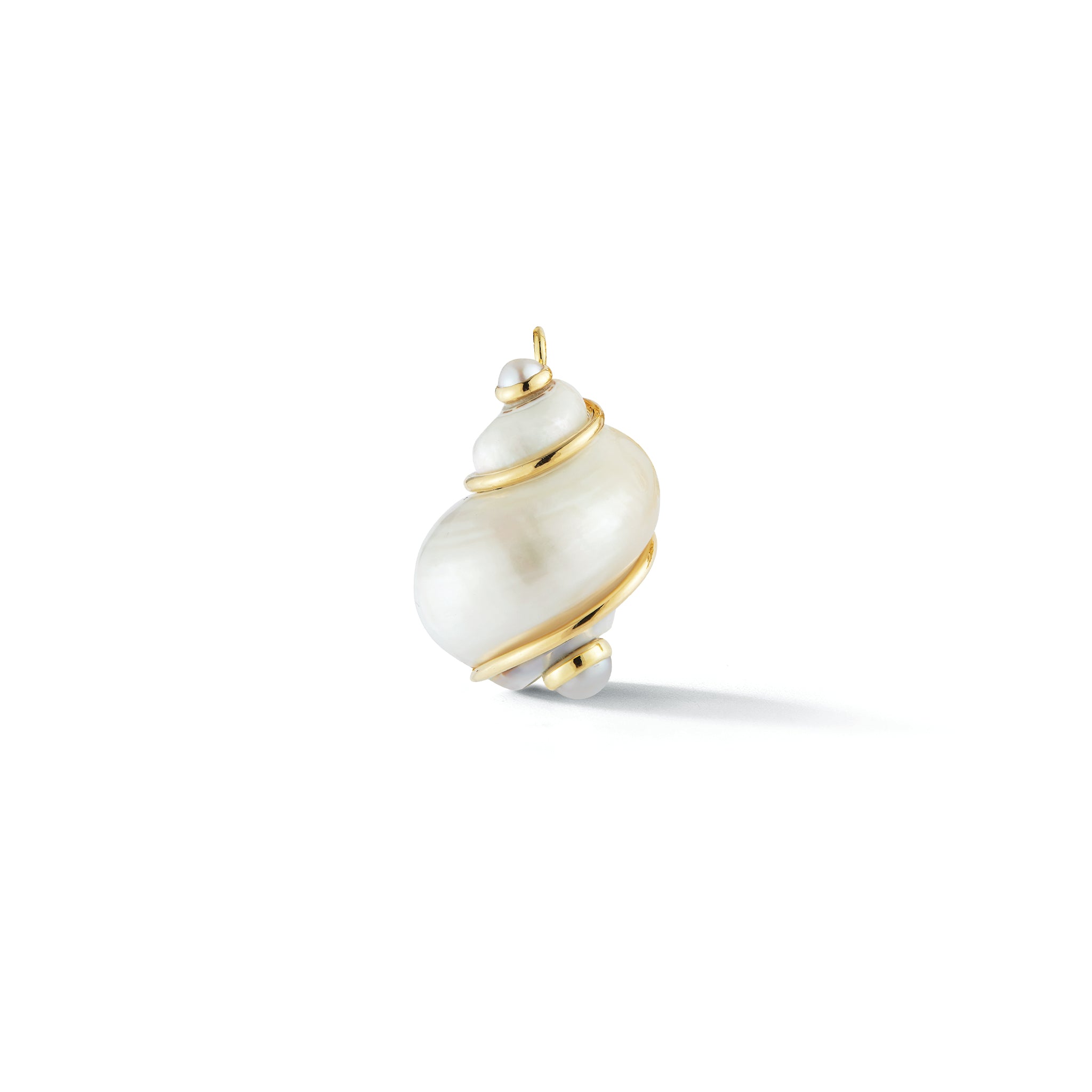 Turbo Shell Pendant with Pearl