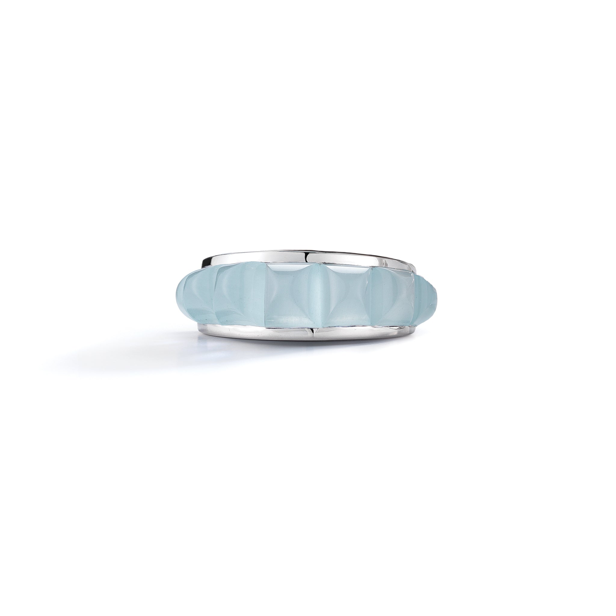 Portofino Ring White Gold Aquamarine 