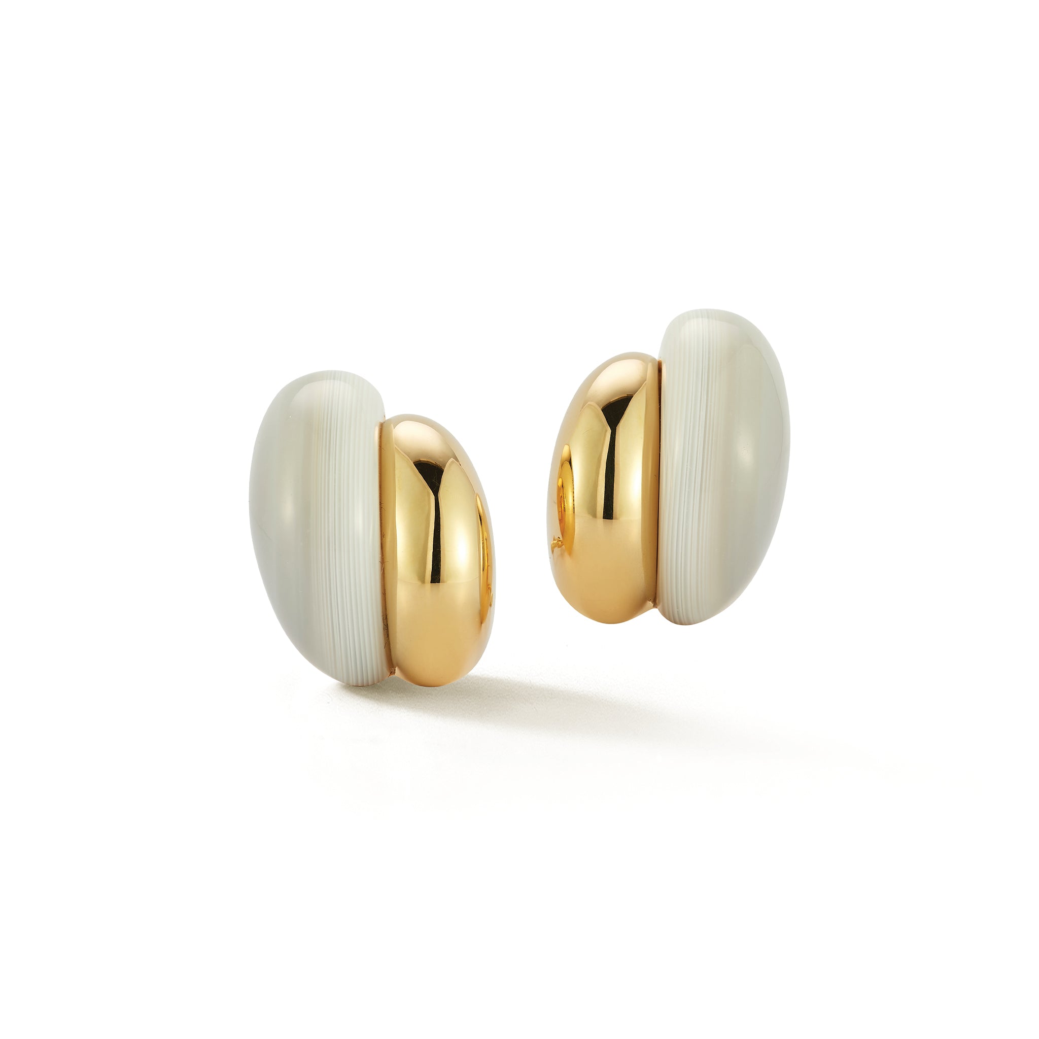 Silhouette Earrings in Agate