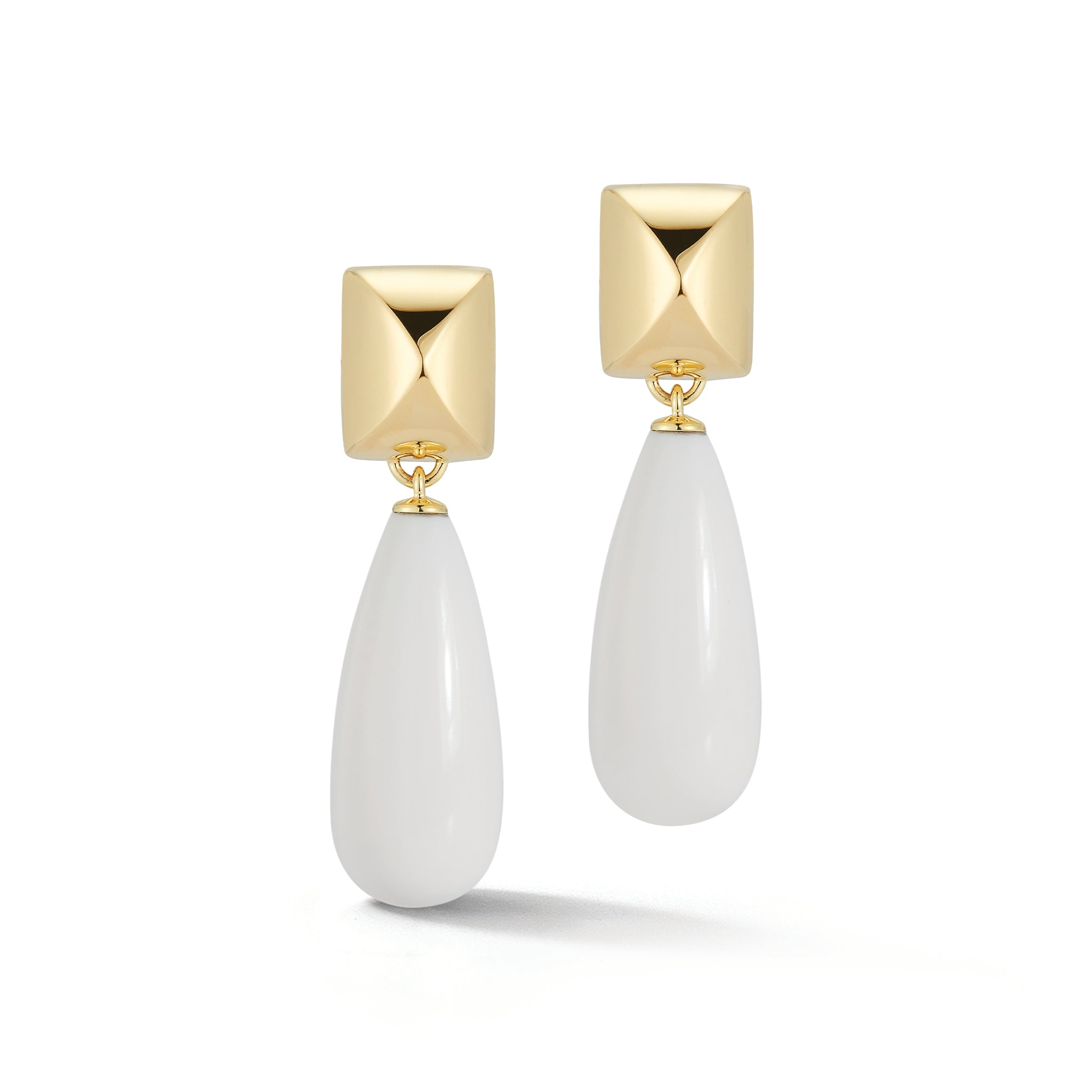 Pyramid Drop Earrings