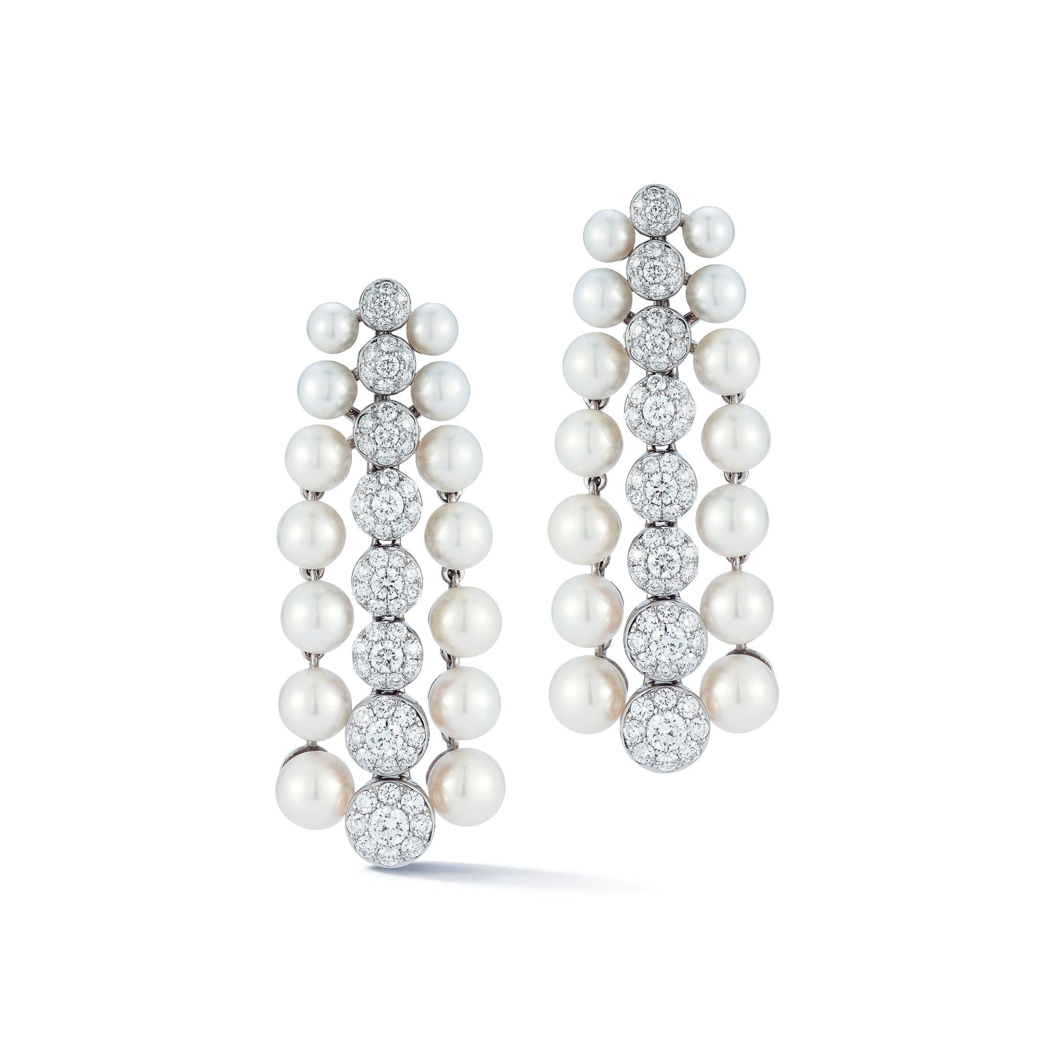 Cascade Earrings in Pearl
