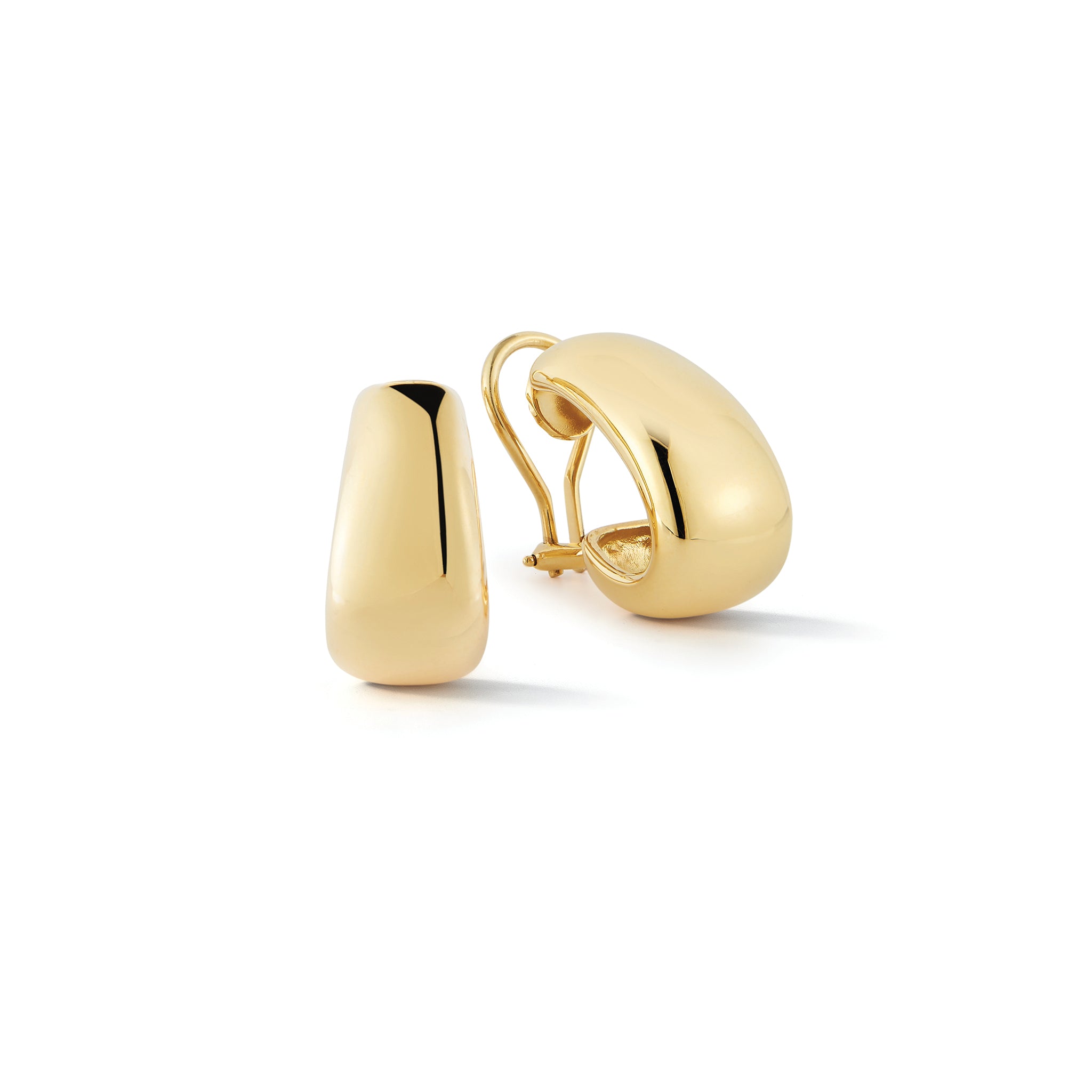Madison Hoop Earrings in Yellow Gold