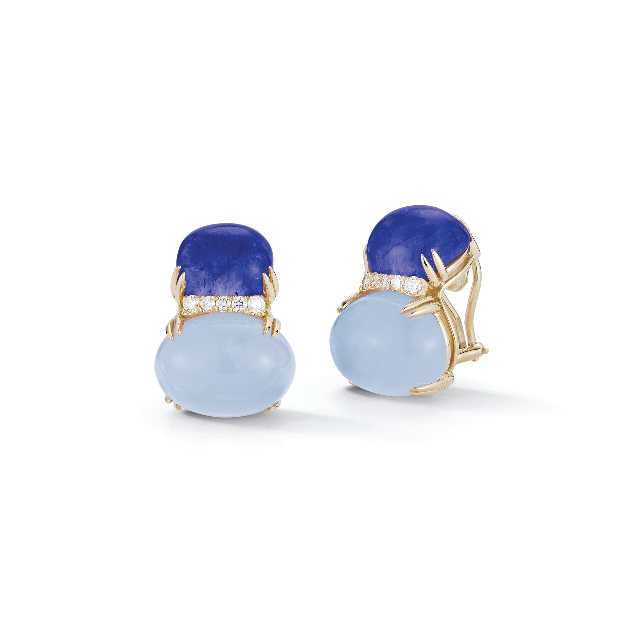 Double Cab Earrings in Blue