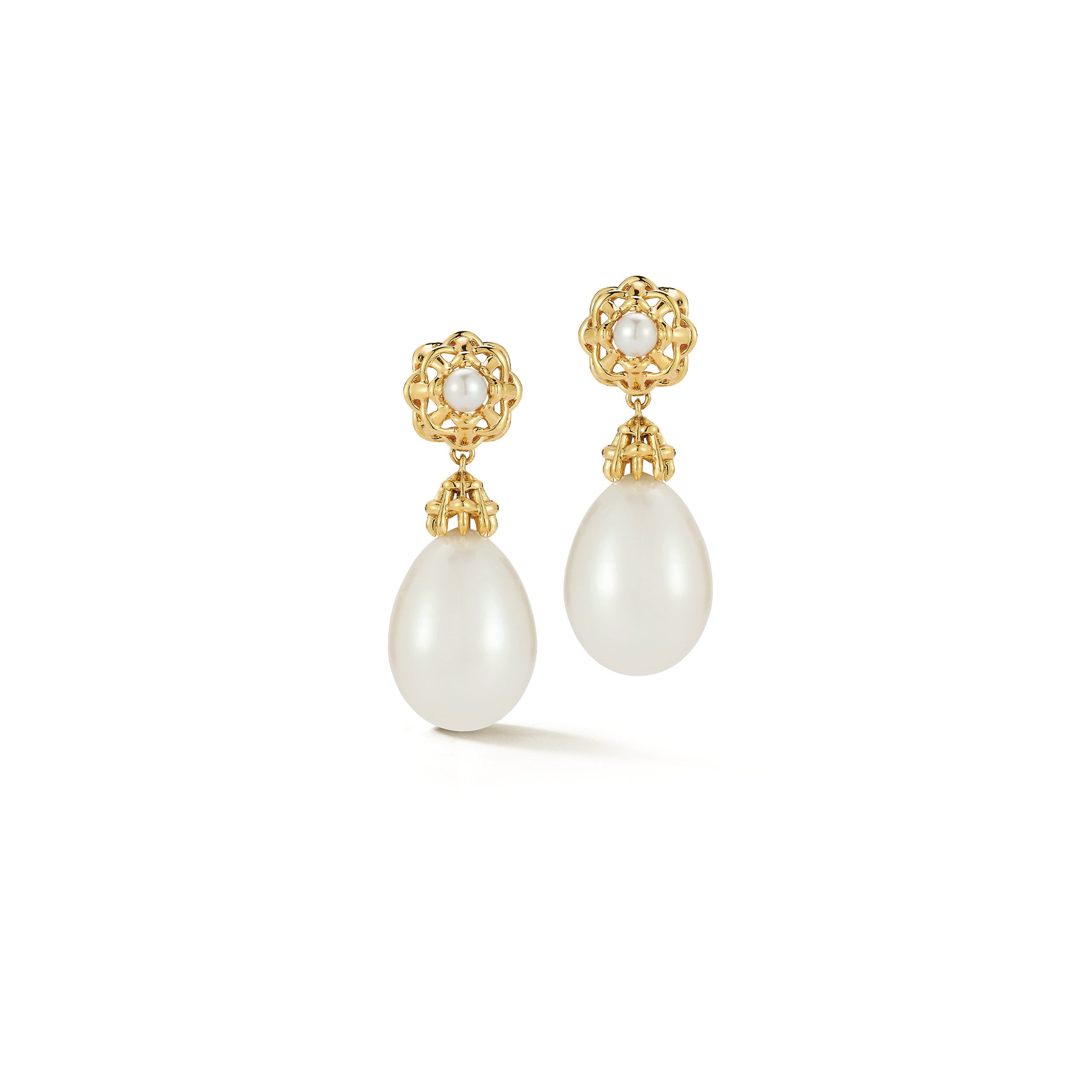 Lightship Pearl Drop Earrings