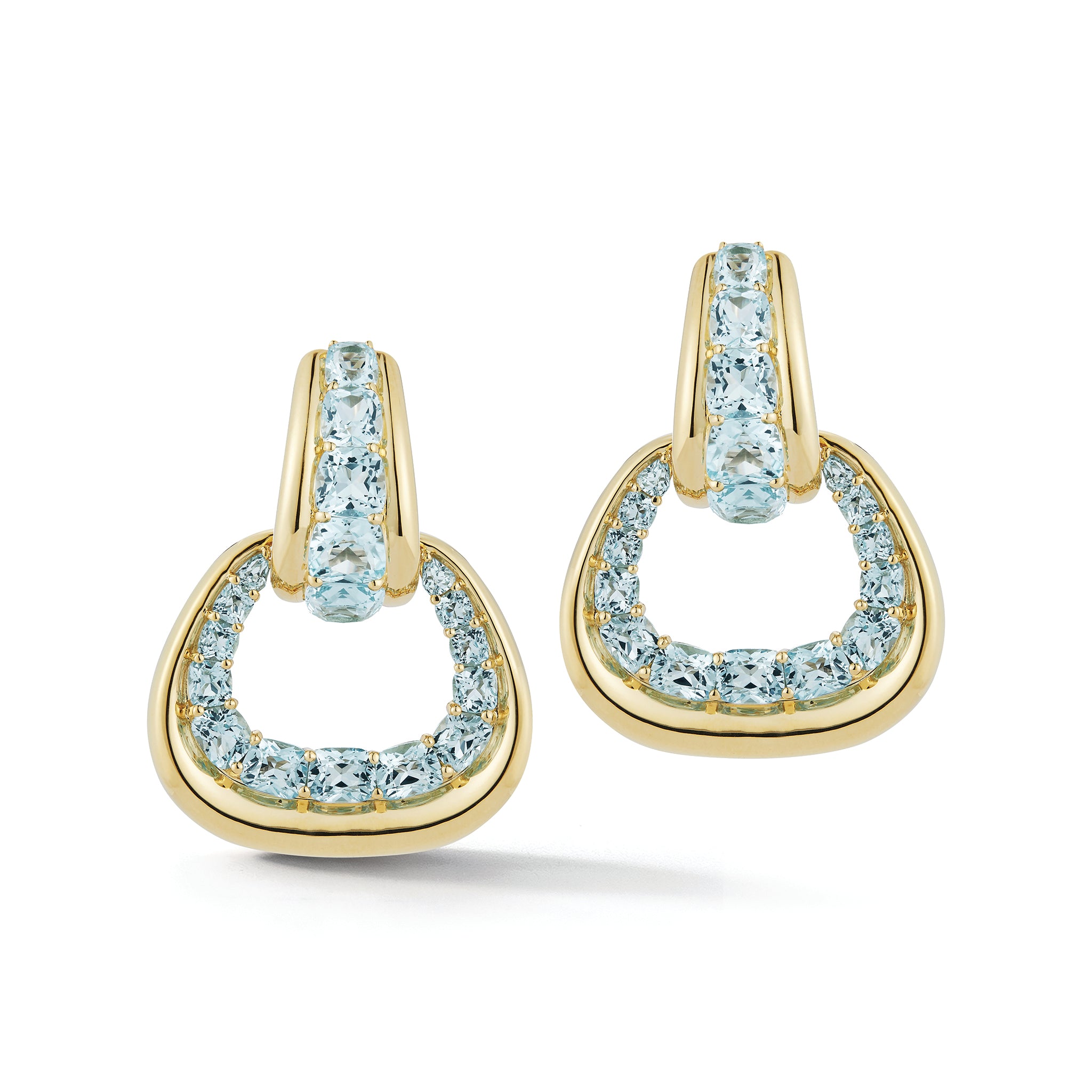 Madison Earrings in Blue Topaz