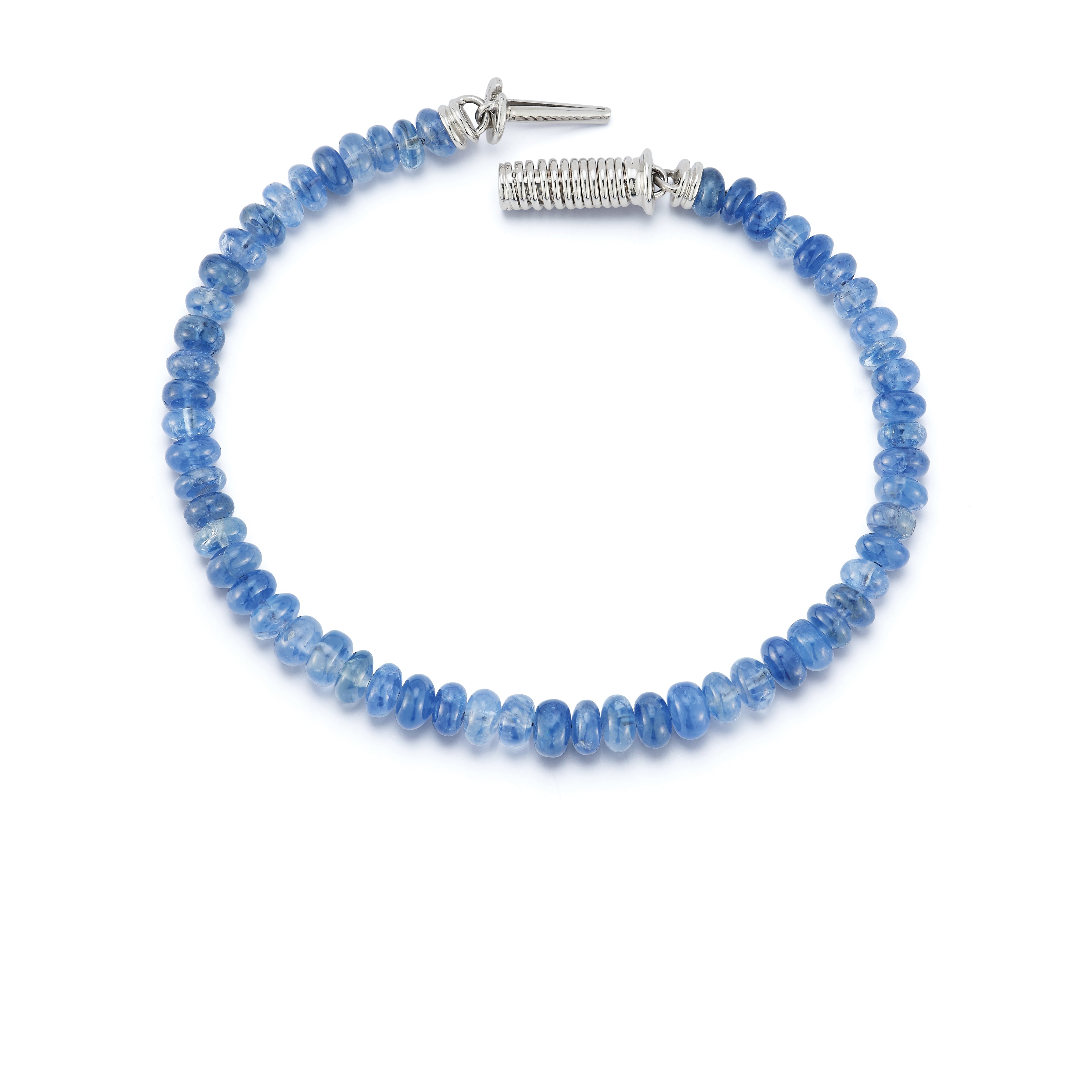 Small Sapphire Bead Verona Bracelet Open