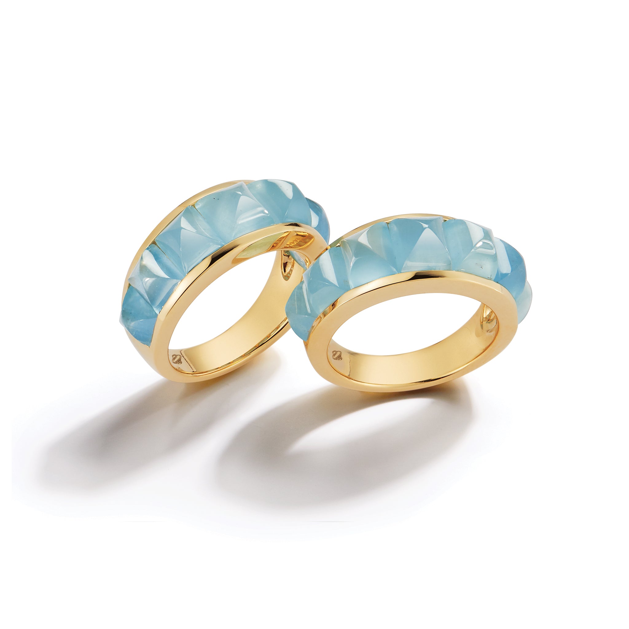 Portofino Ring Aquamarine Yellow Gold 