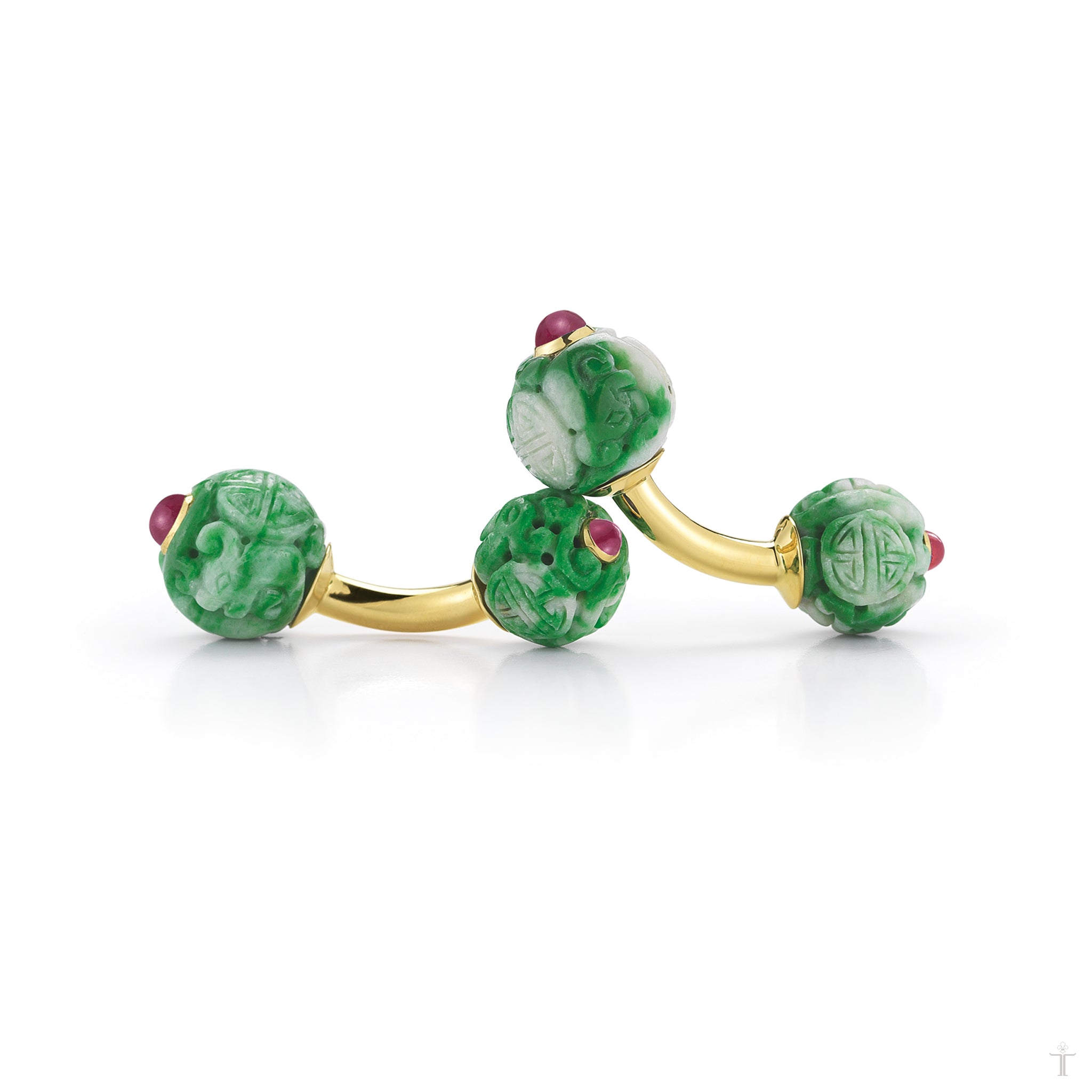 Canton Cufflinks in Jade