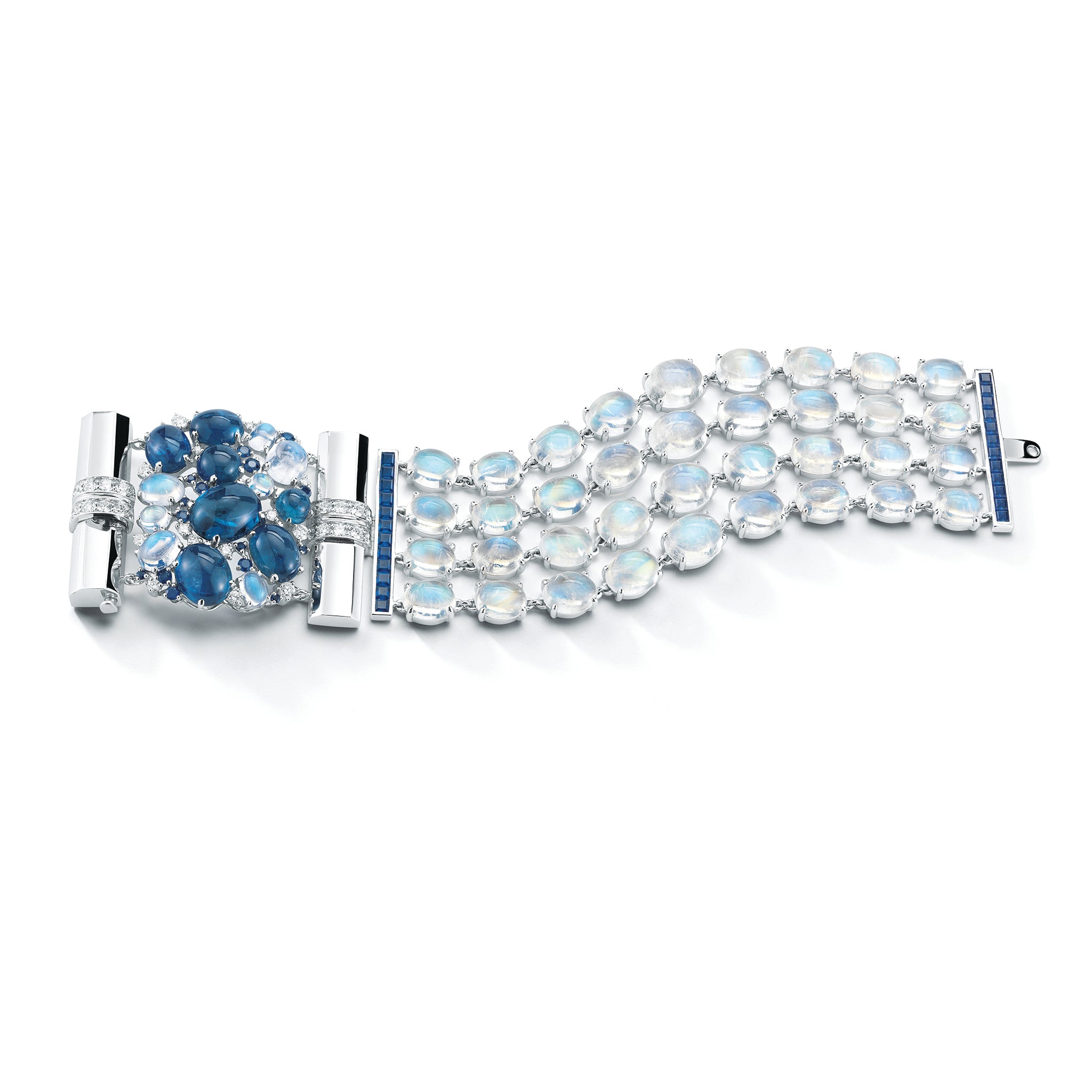 Etna Bracelet with Sapphire Moonstone and Diamond