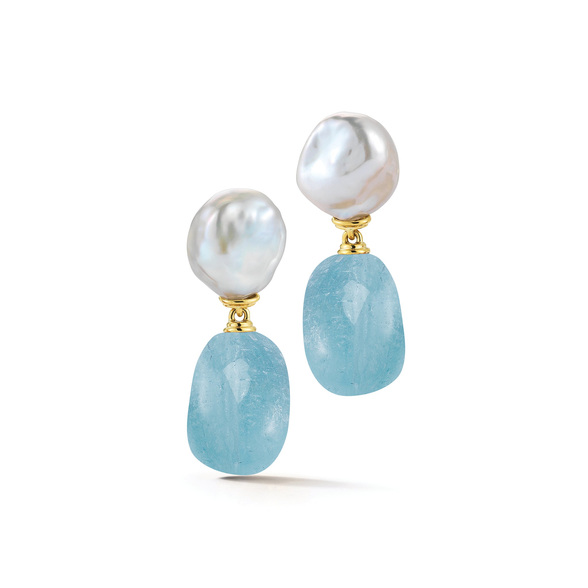 Seville Drop Earrings in Blue Topaz