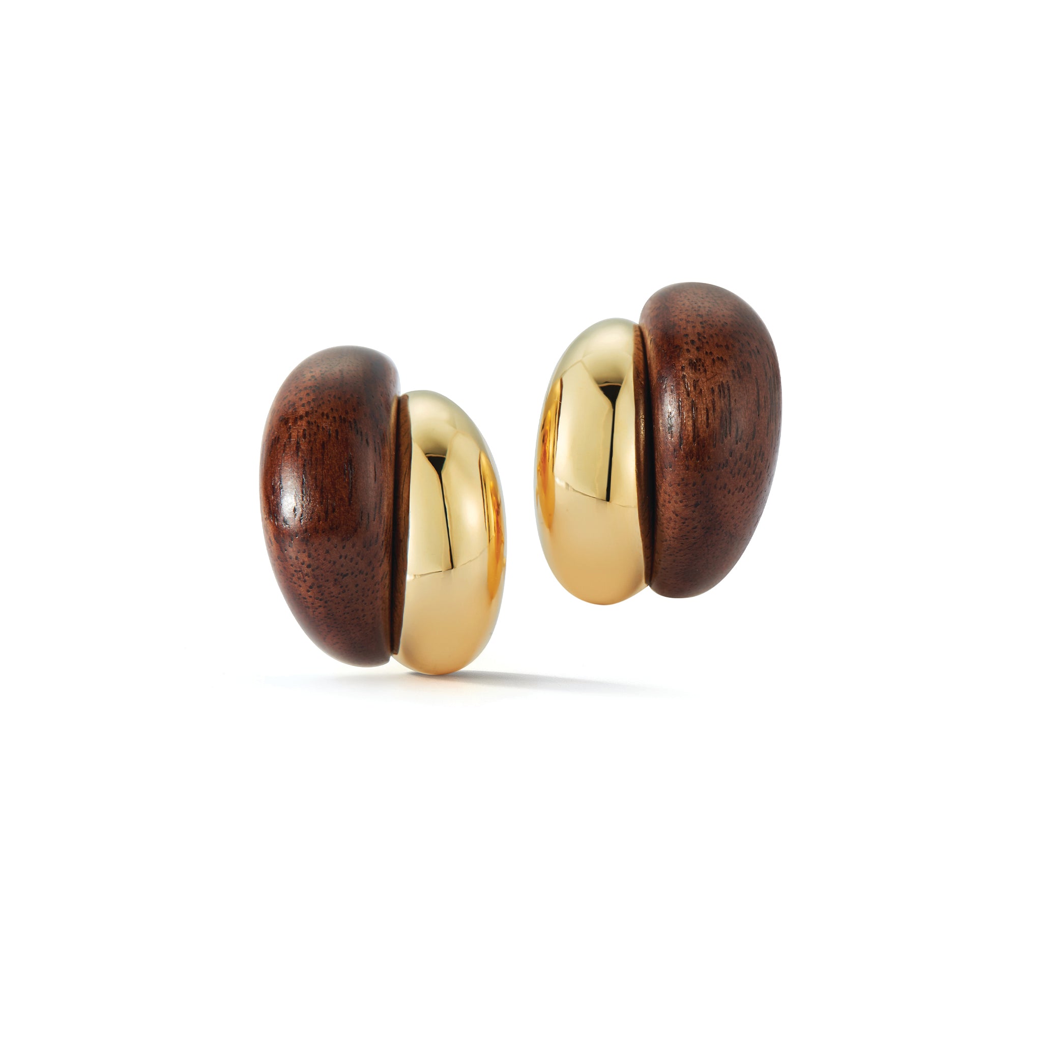 Silhouette Earrings in Wood