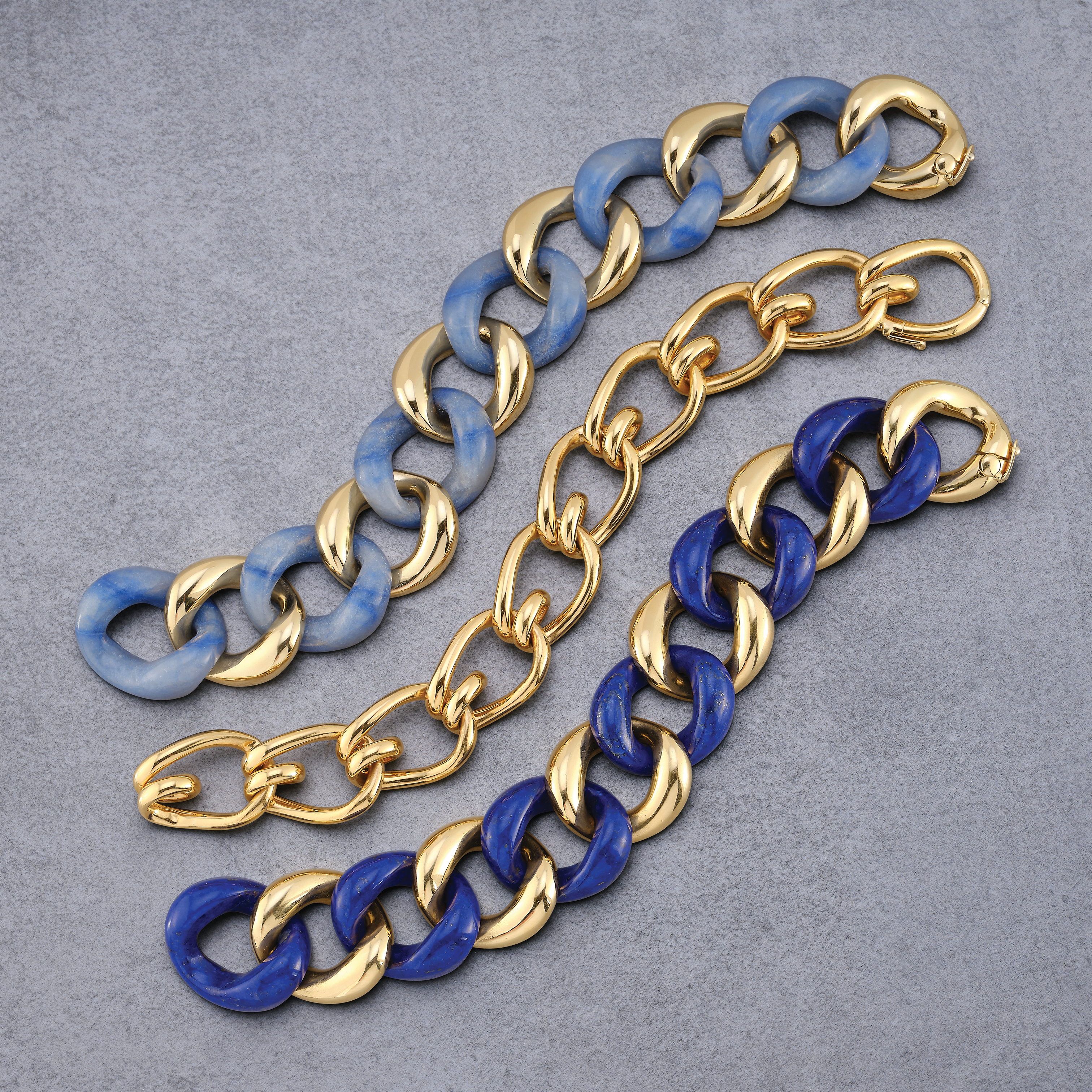Classic Medium Link Bracelet in Lapis