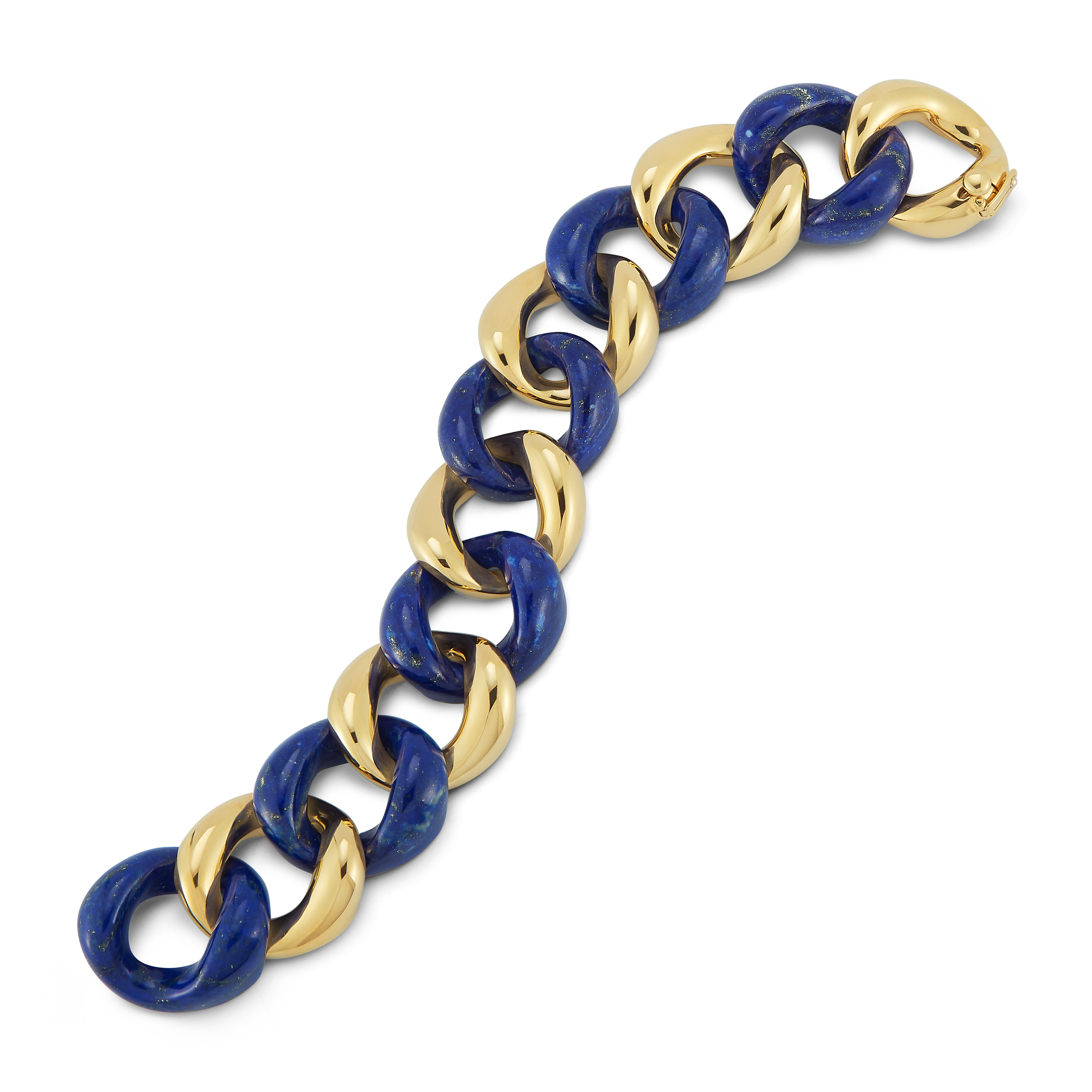 Classic Medium Link Bracelet in Lapis