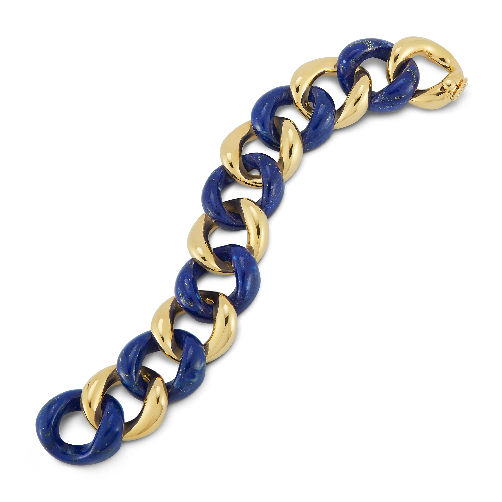 Medium Lapis Link Bracelet