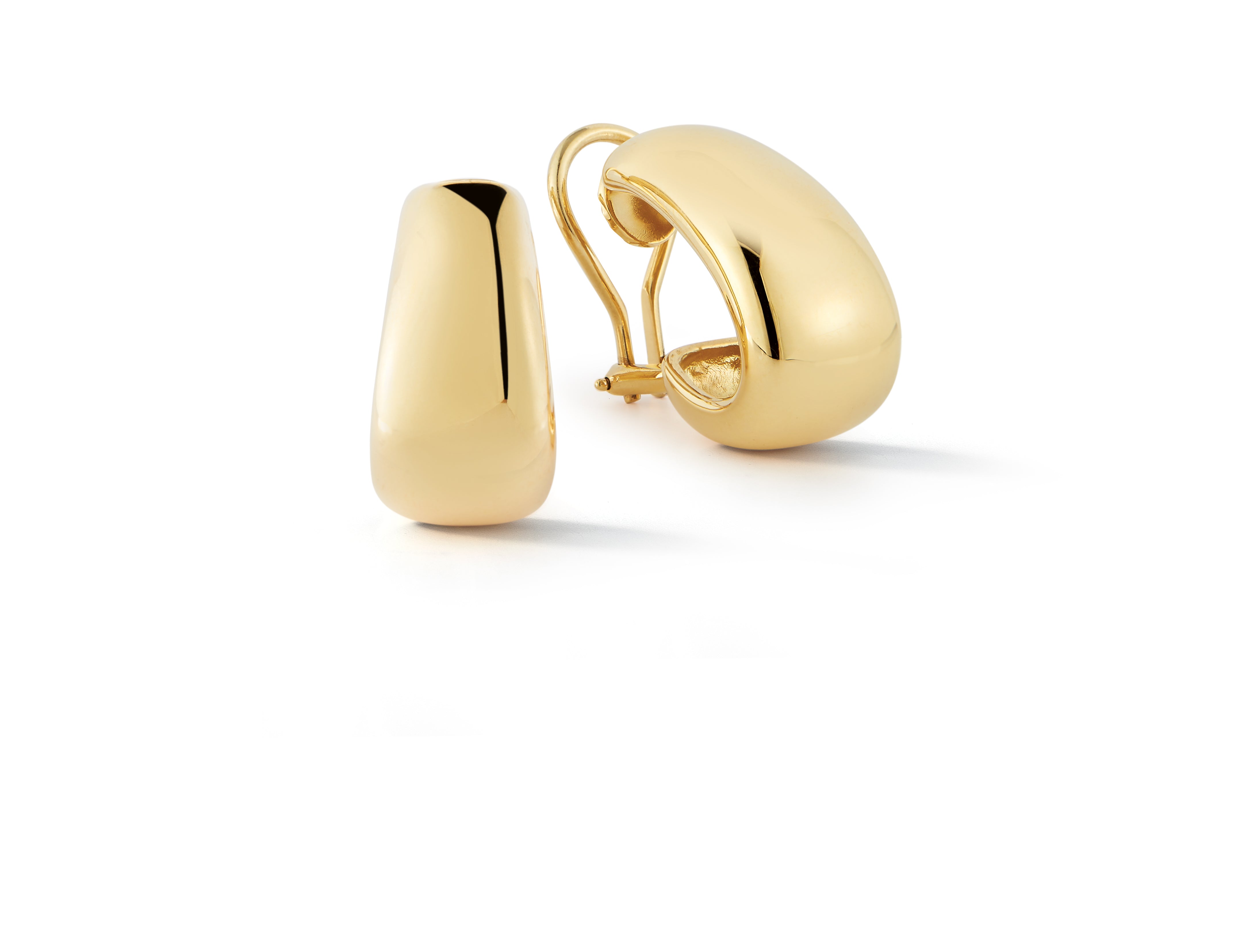 Madison Hoop Earrings in Yellow Gold