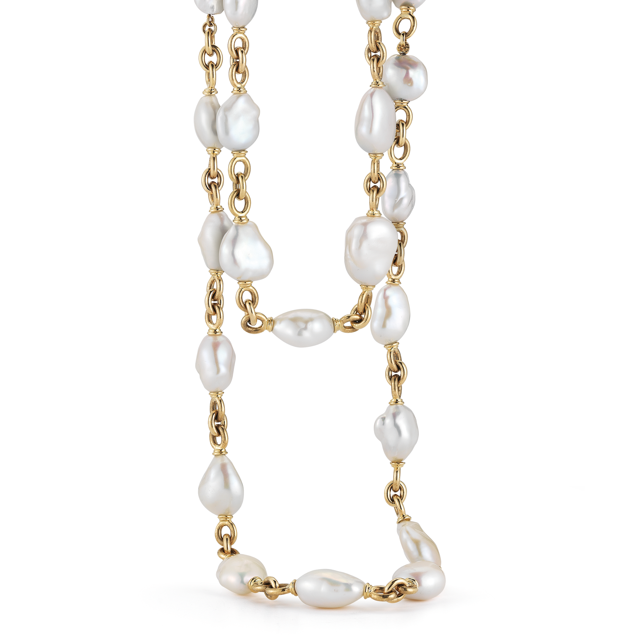 Seville necklace pearl yellow gold