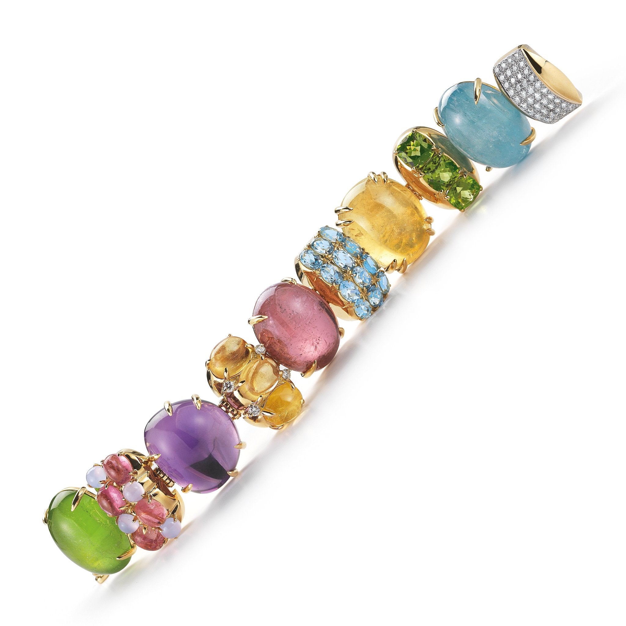 Pastel Rio Bracelet in Multi Color Gemstones